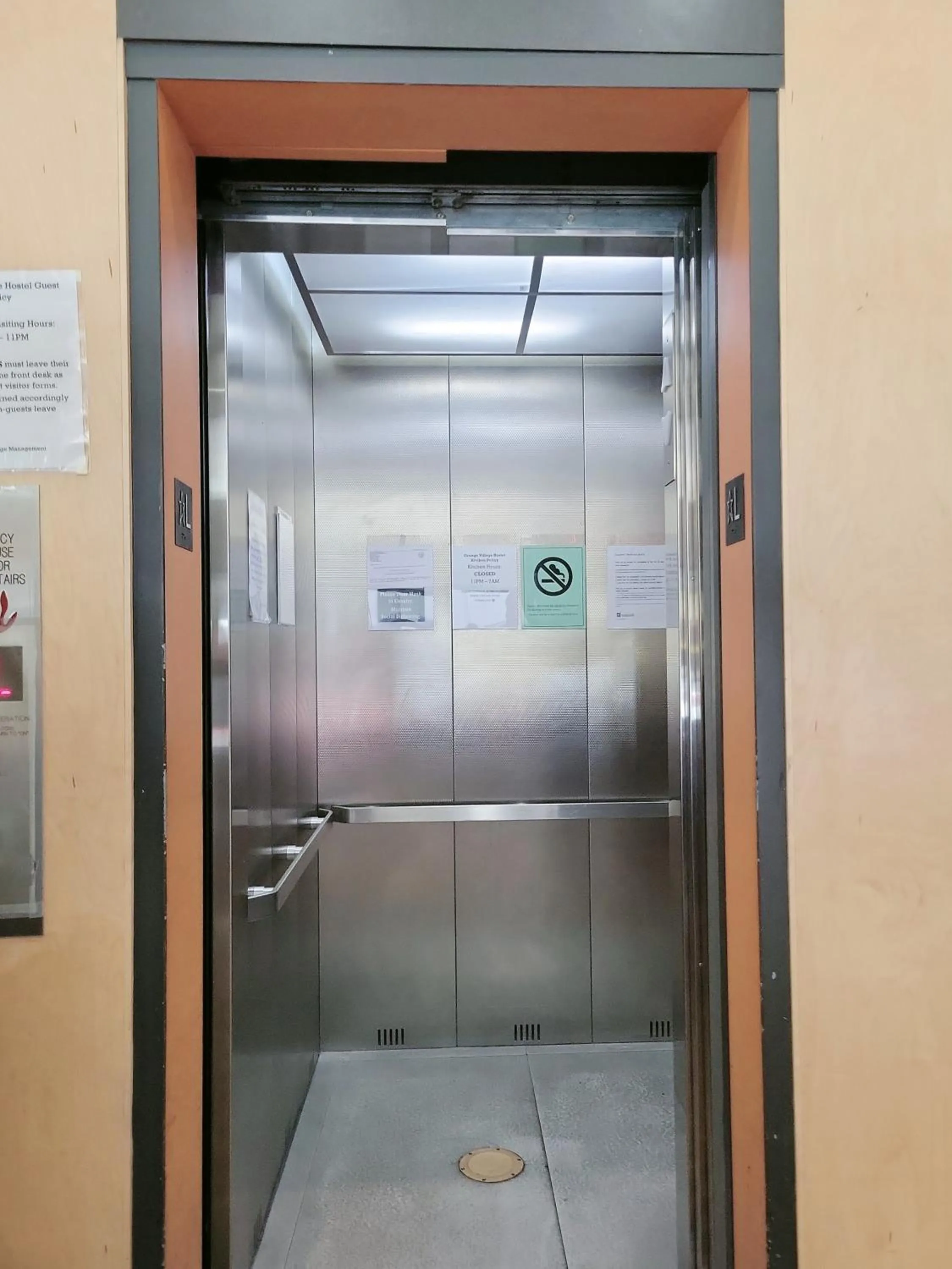 elevator in Orange Village Hostel