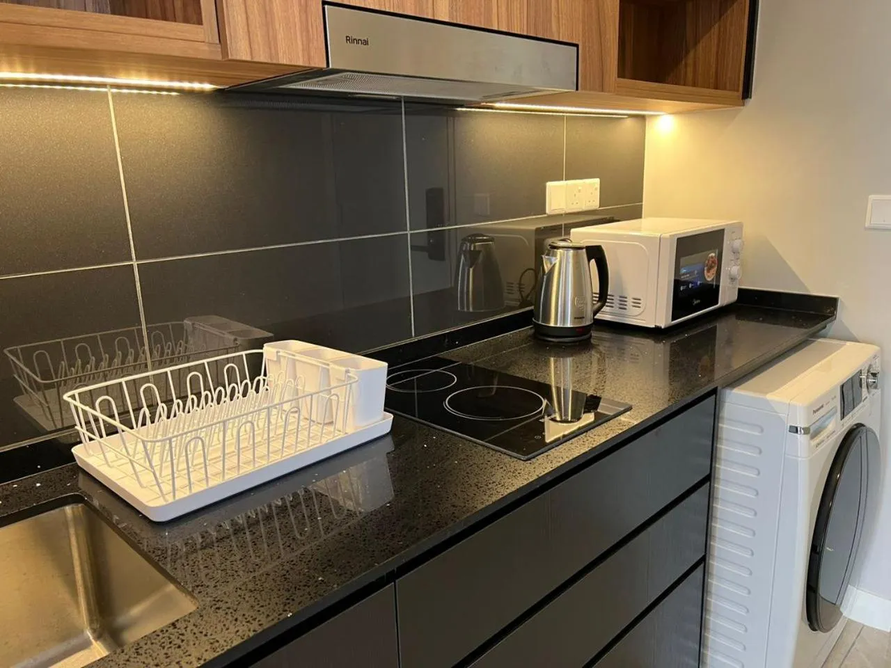 Kitchen or kitchenette in Axon Residence Bukit Bintang Kuala Lumpur By Apex