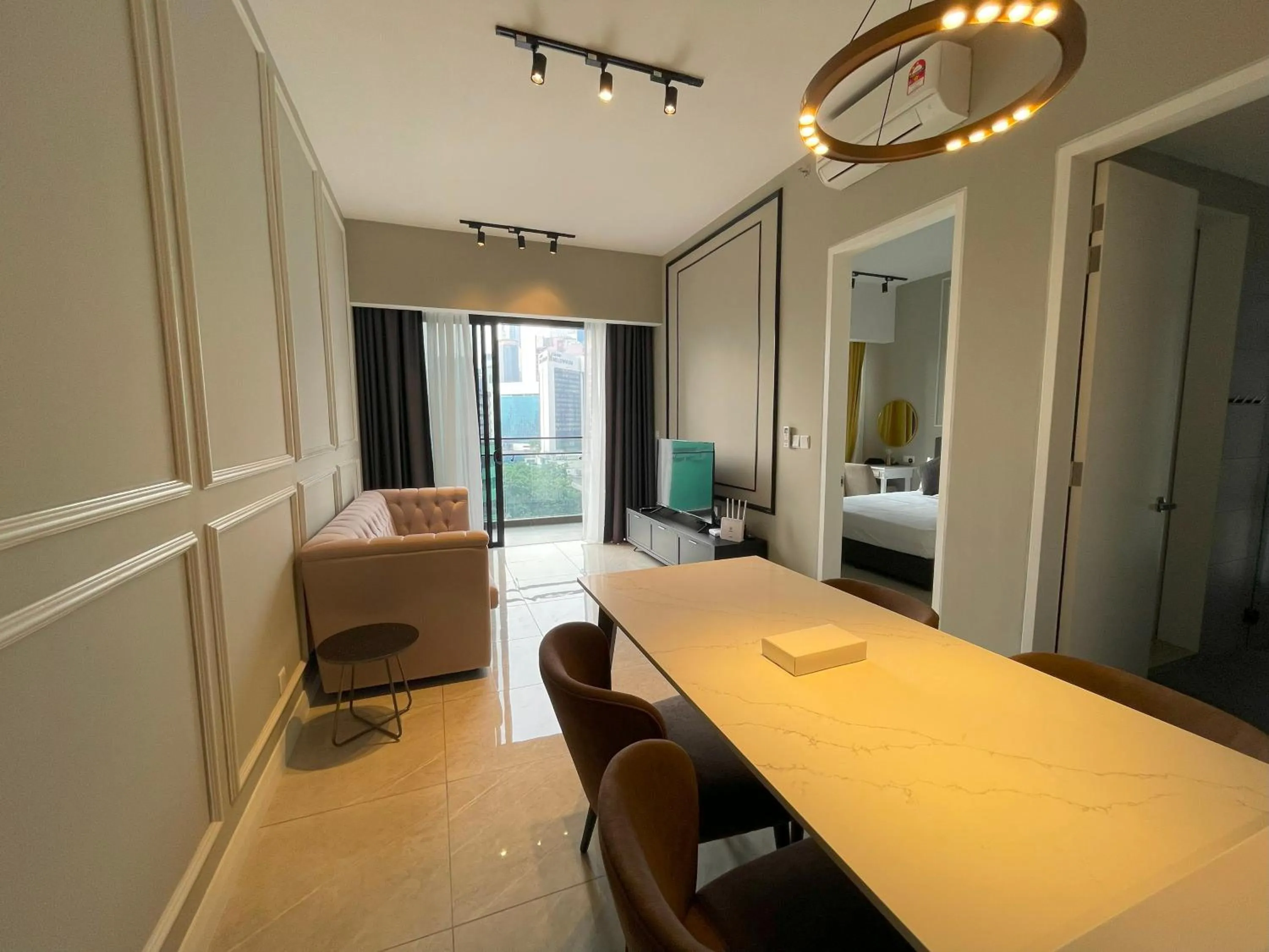 TV and multimedia, Bed in Axon Residence Bukit Bintang Kuala Lumpur By Apex