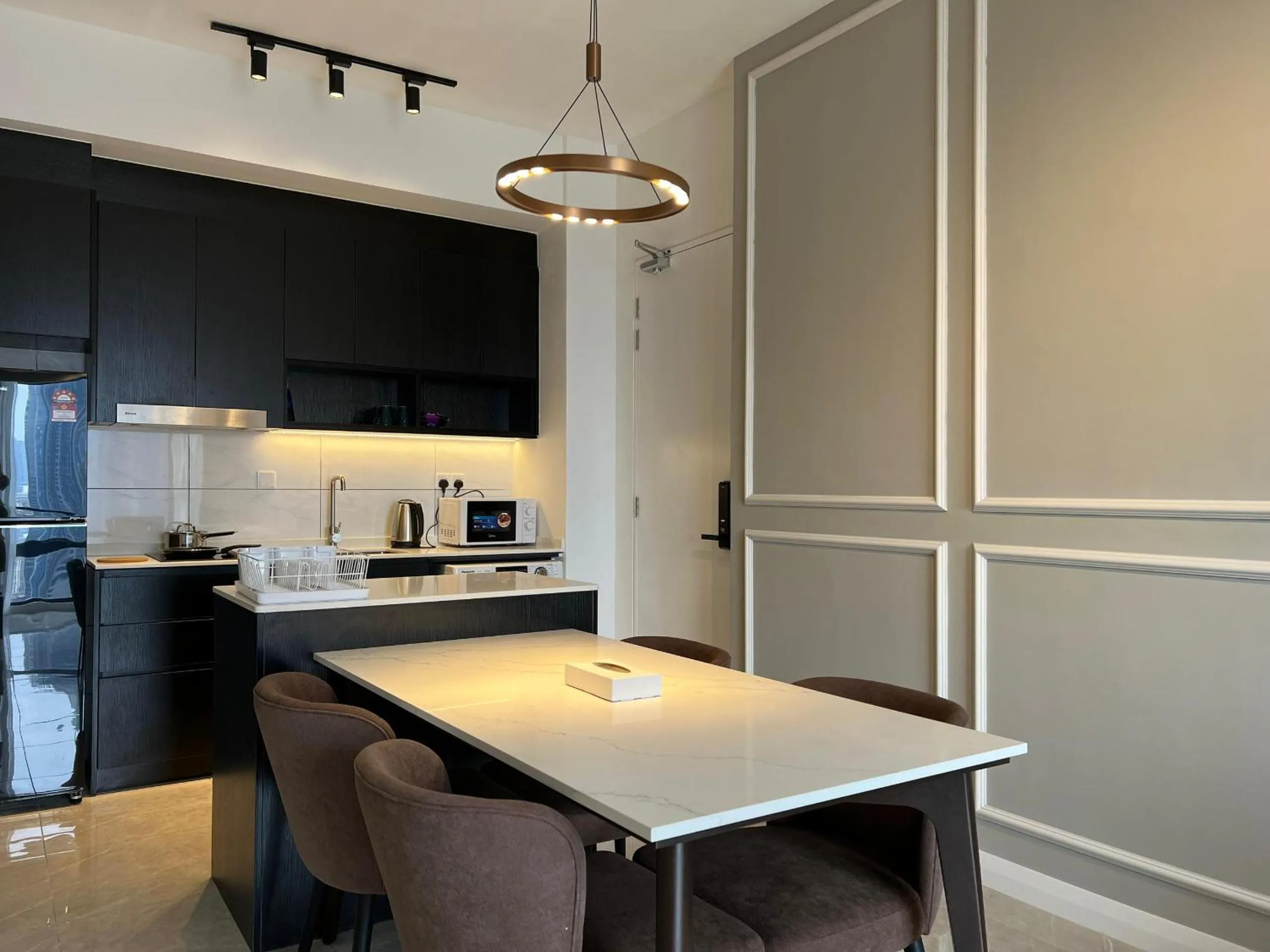 Kitchen or kitchenette in Axon Residence Bukit Bintang Kuala Lumpur By Apex