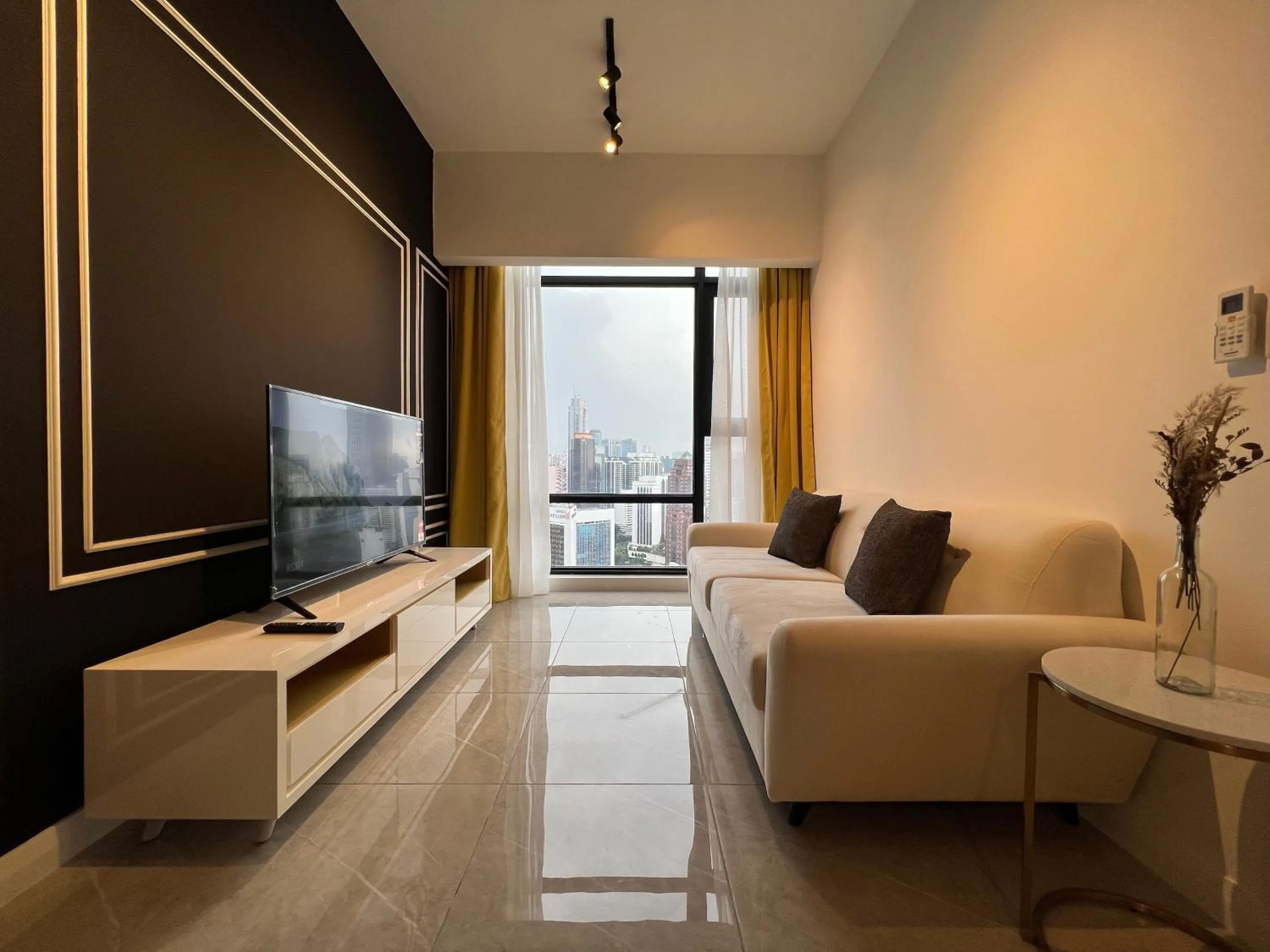 Living room in Axon Residence Bukit Bintang Kuala Lumpur By Apex