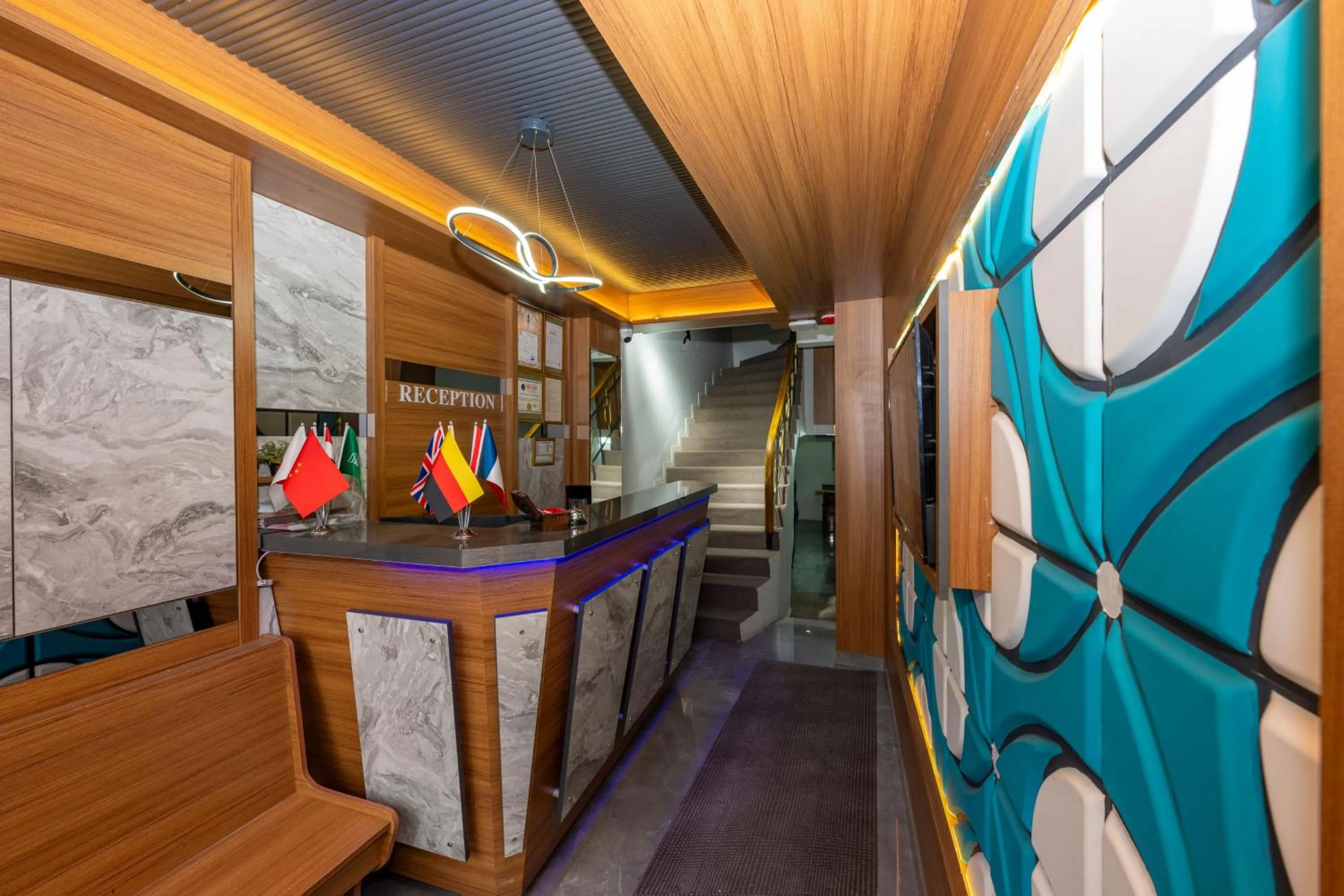 Lobby or reception in mayza otel