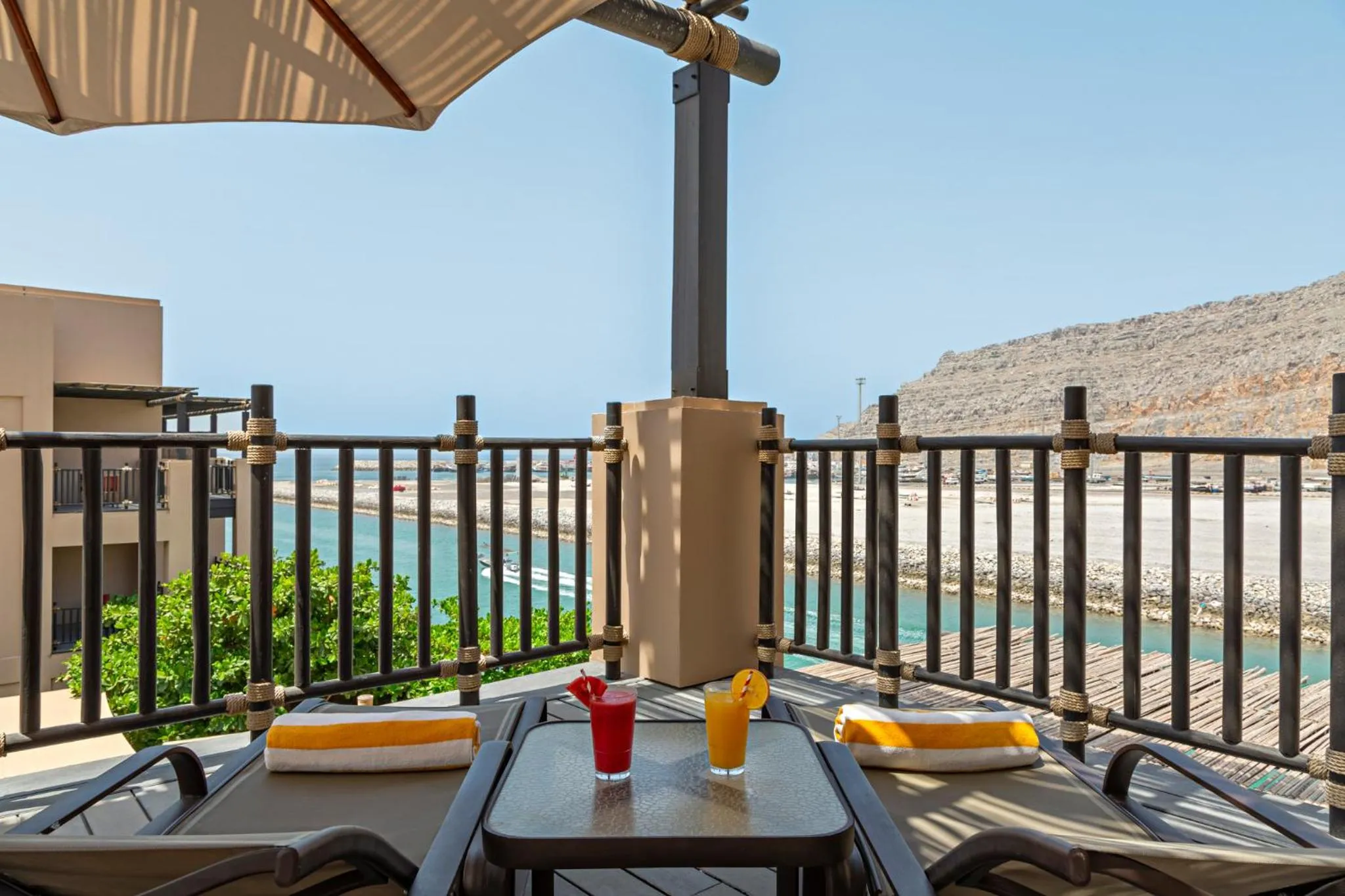 sunbed in Atana Musandam Resort