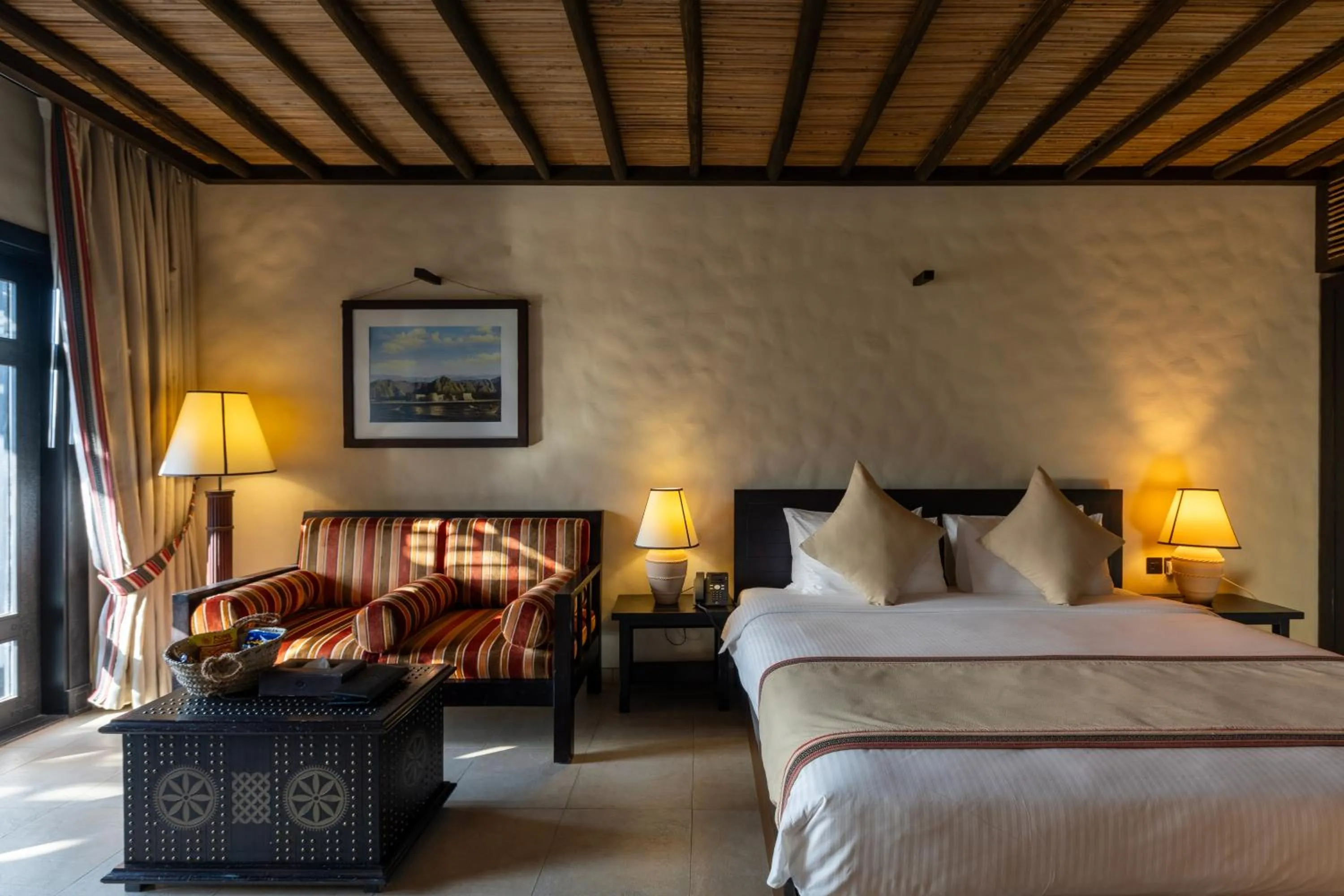 Bed in Atana Musandam Resort