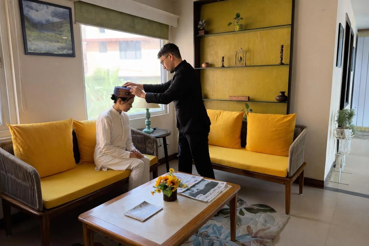 Lobby or reception in Sanskriti Vedic Retreat