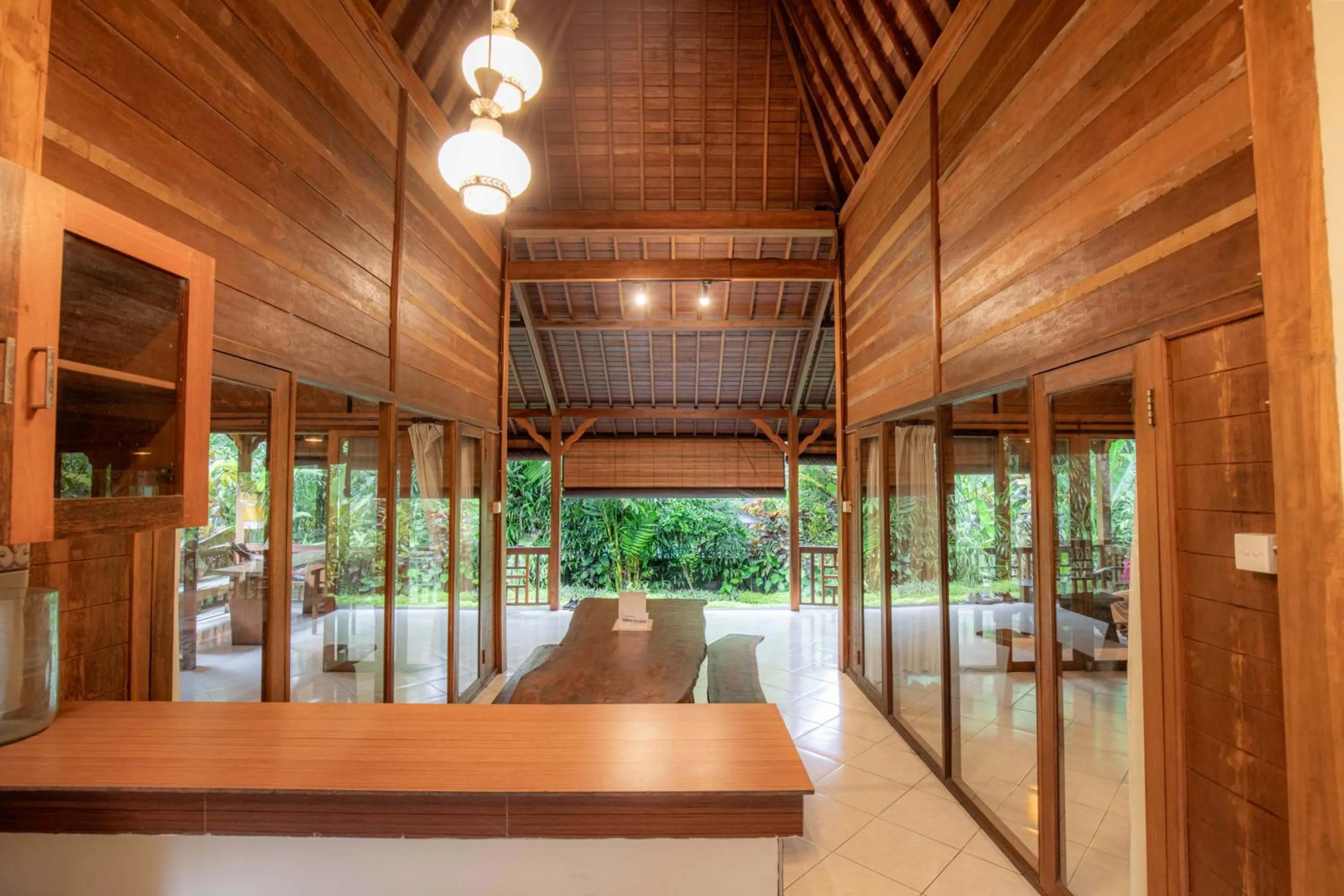 kitchen in Sari Bamboo Villas