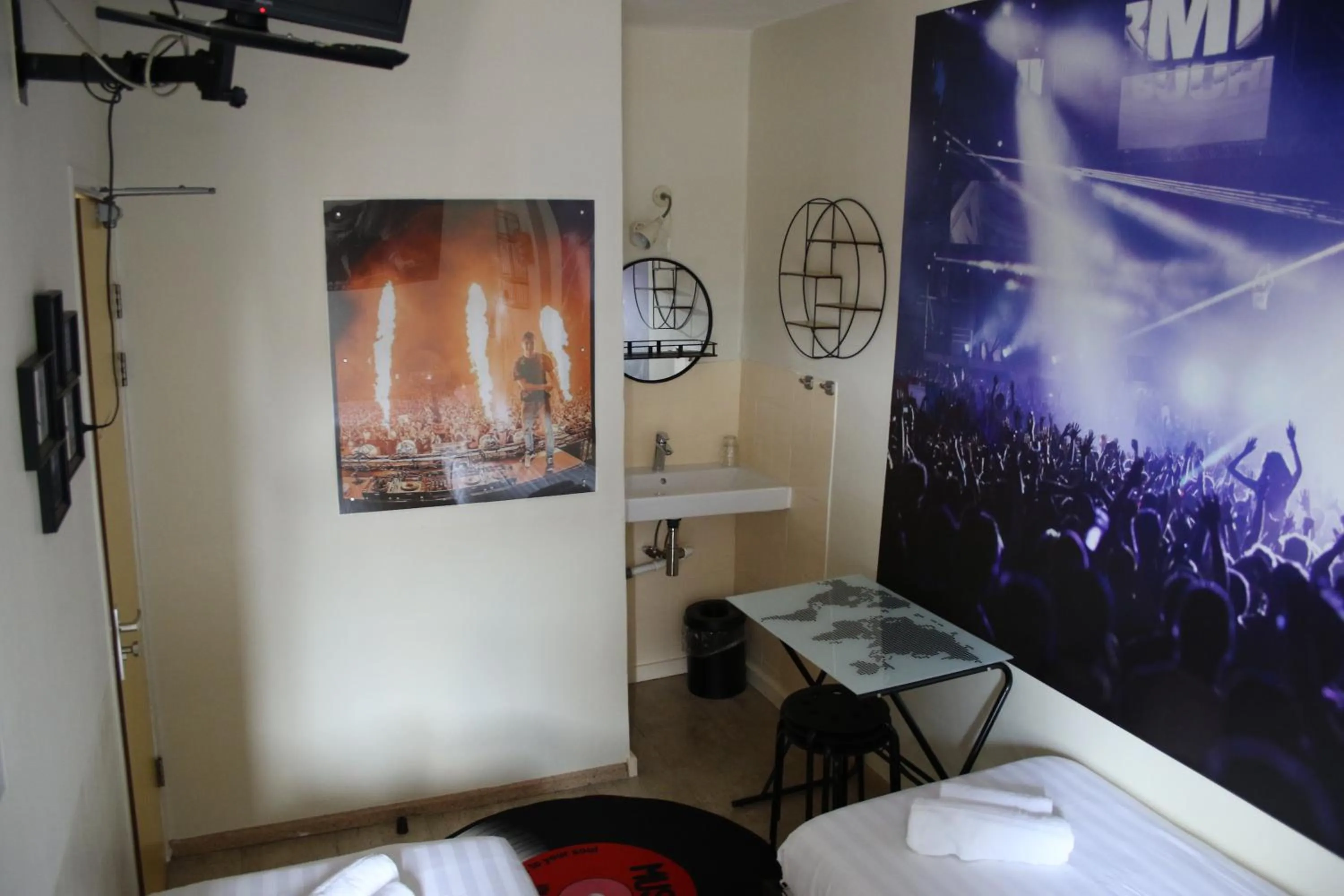 Decorative detail in Bicycle Hotel Amsterdam