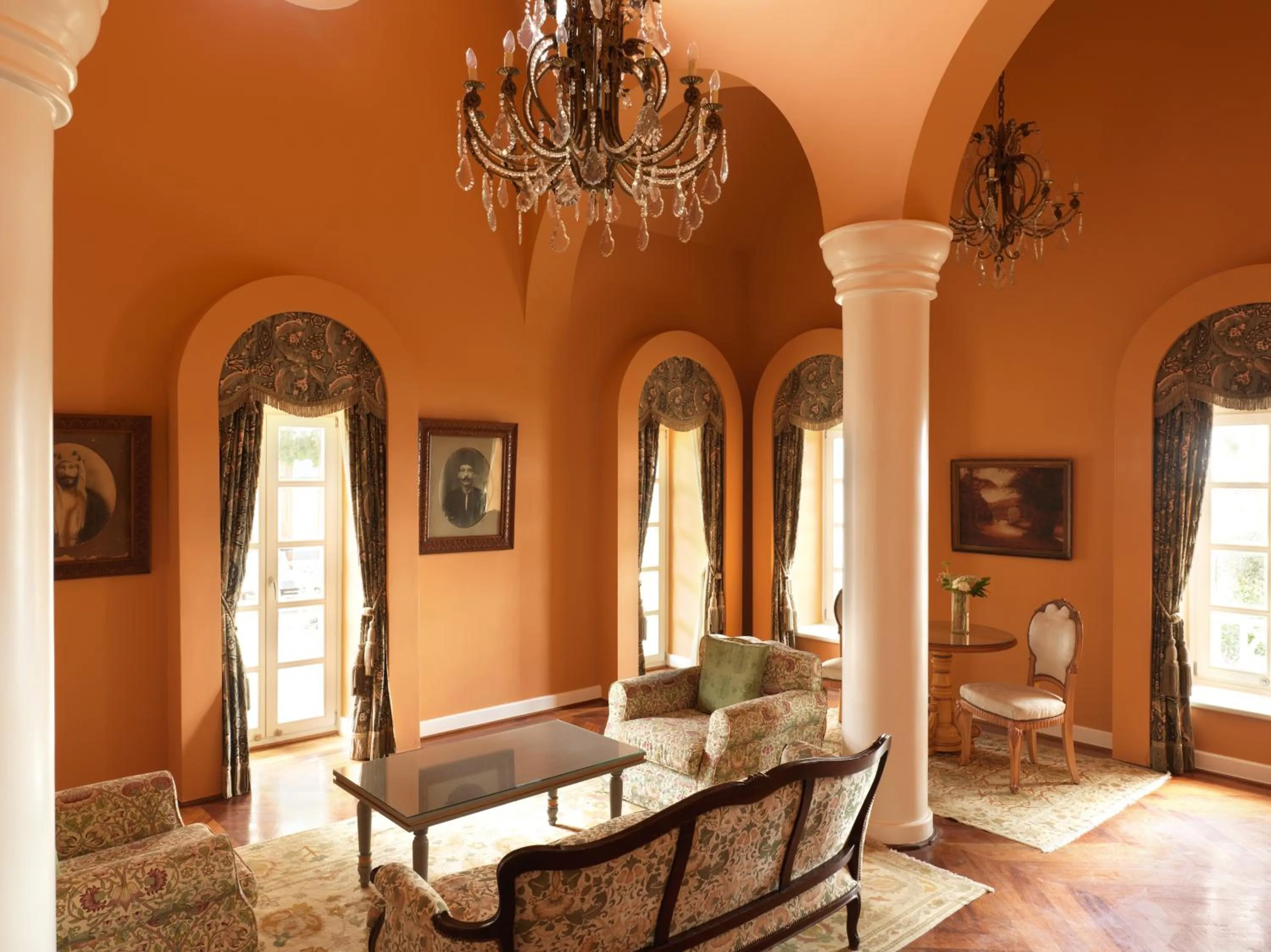 Seating area in La Maison Bleue El Gouna