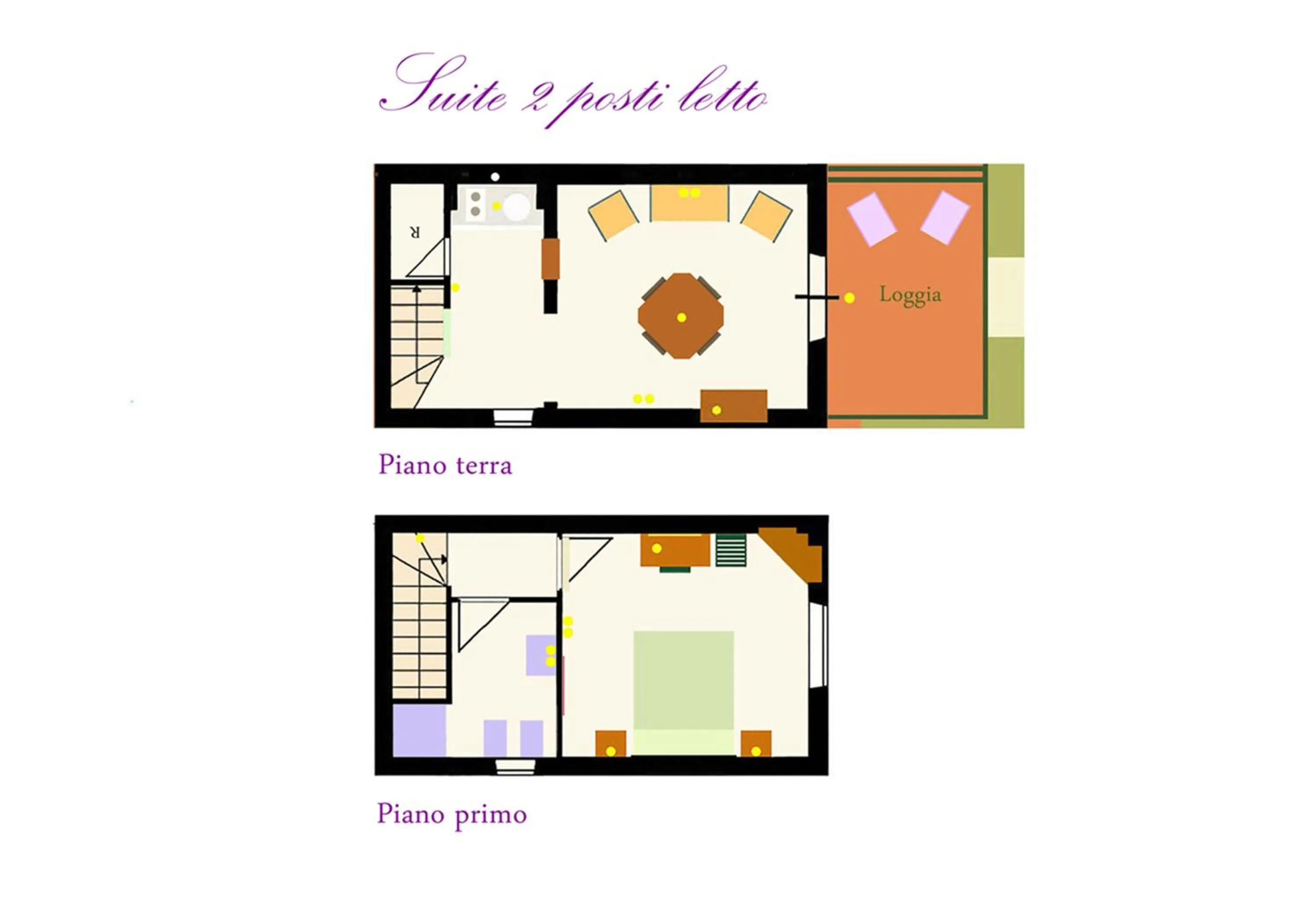 Floor plan in Villa Paladino Solunto