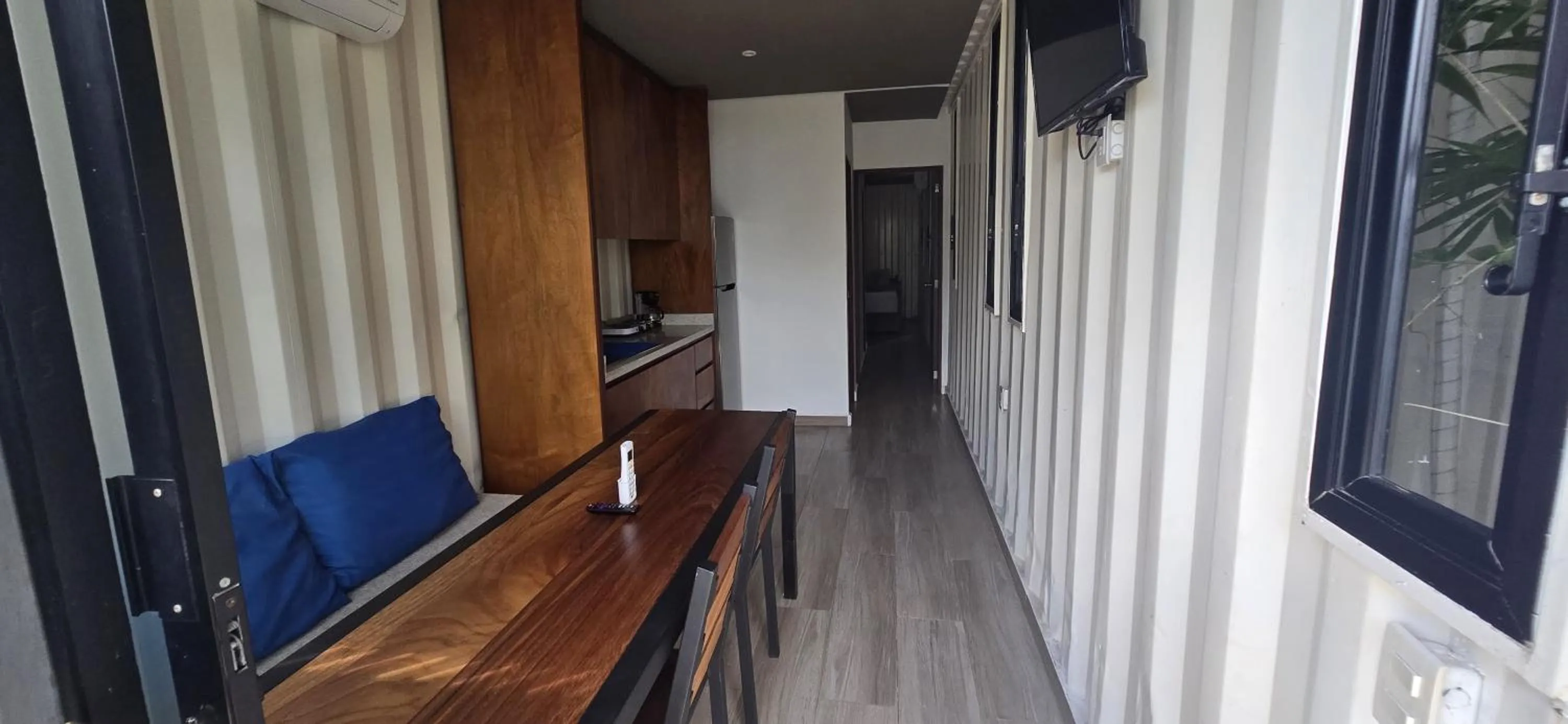 Seating area in Containers Bacalar