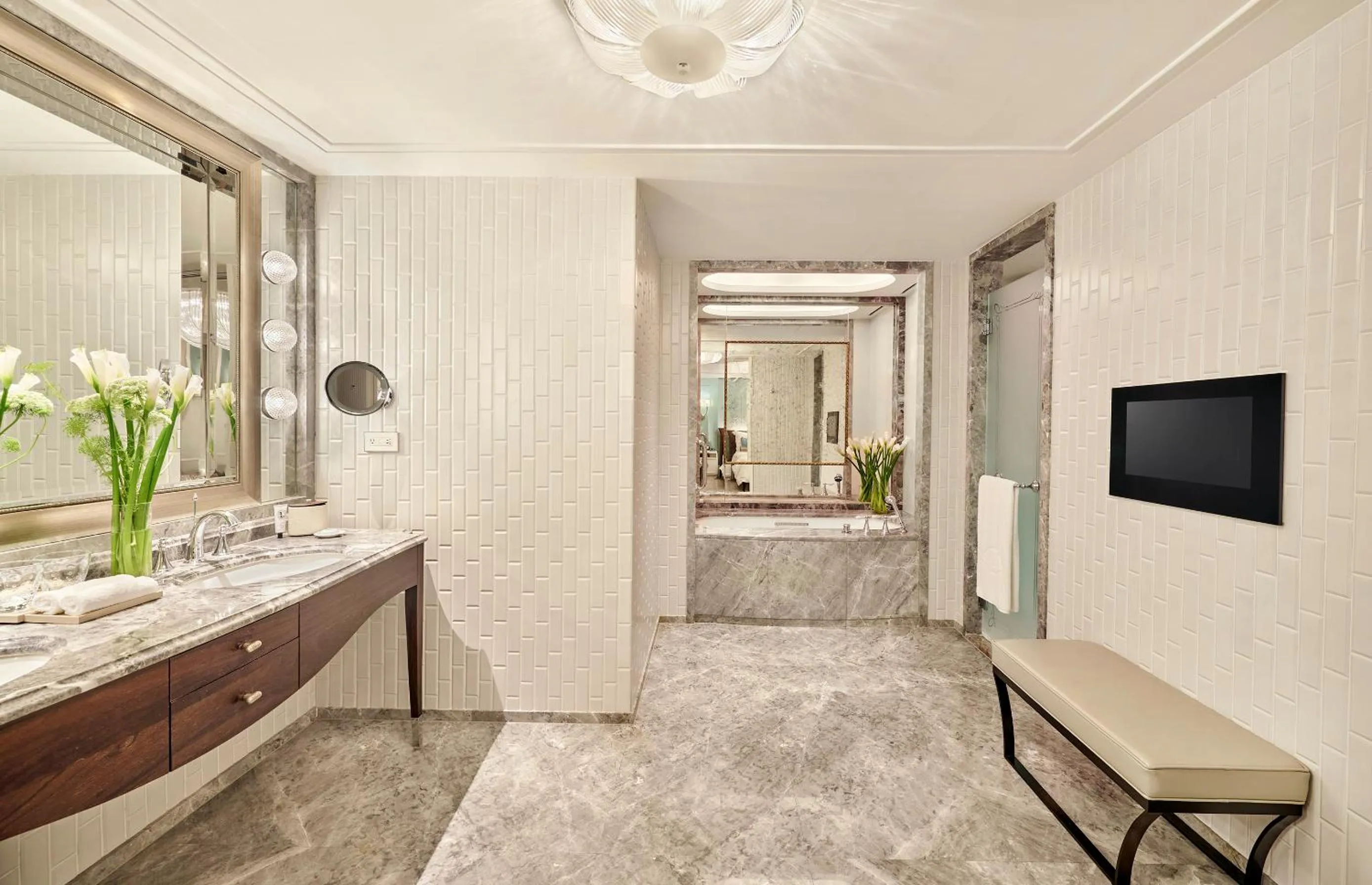 Bathroom in Mandarin Oriental, Taipei