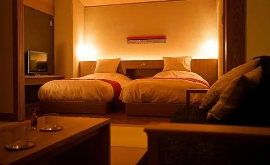 Bed in Oyado The Earth