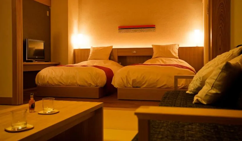 Bed in Oyado The Earth