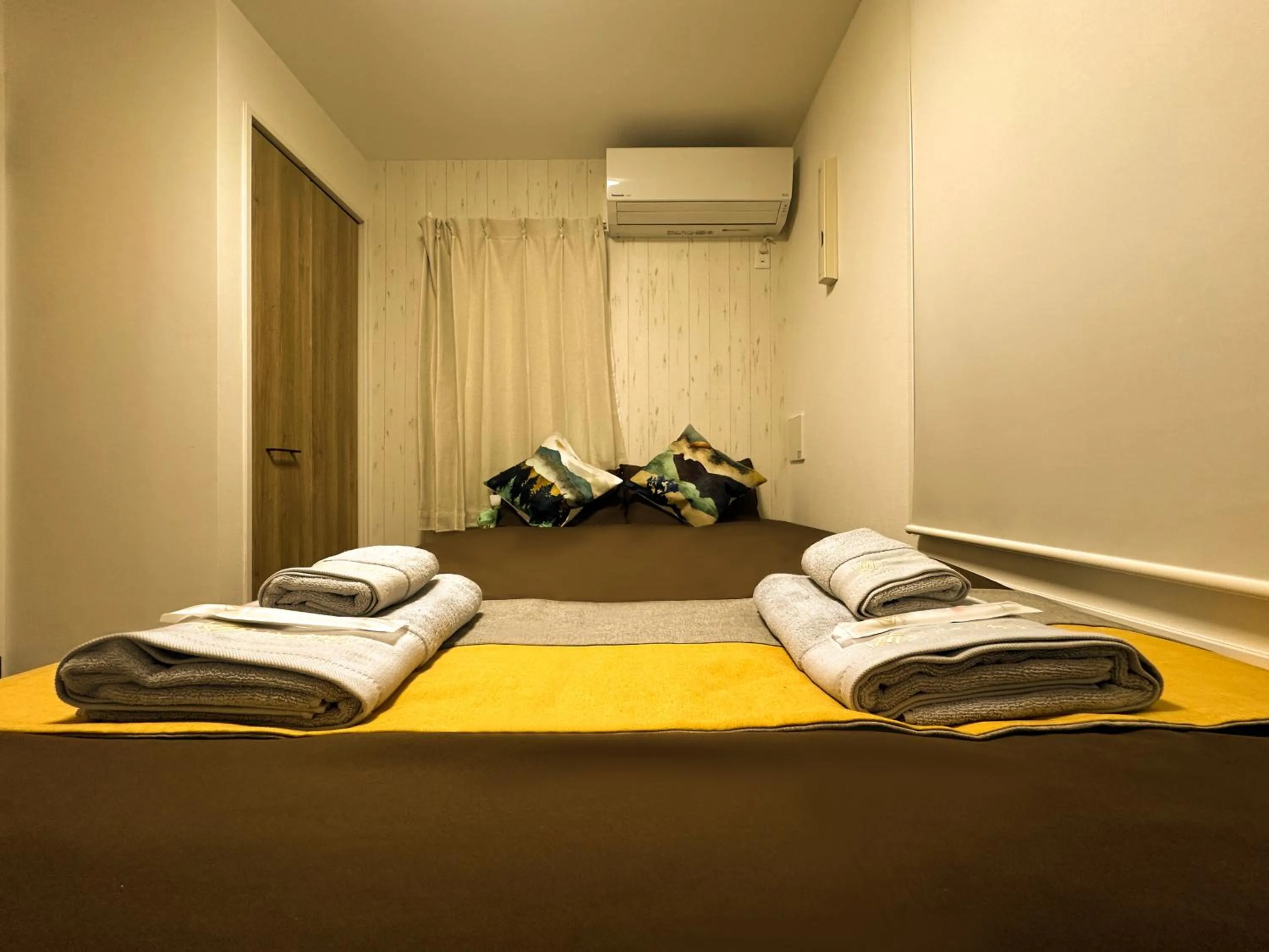 Bed in nestay apartment tokyo waseda