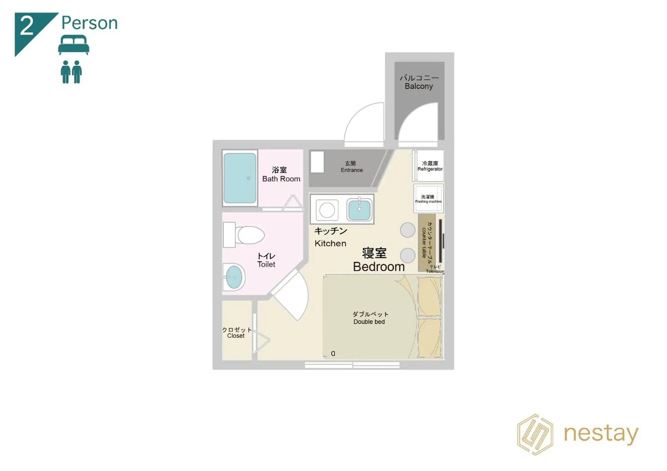 One-Bedroom Apartment in nestay apartment tokyo waseda One-Bedroom Apartment in nestay apartment tokyo waseda