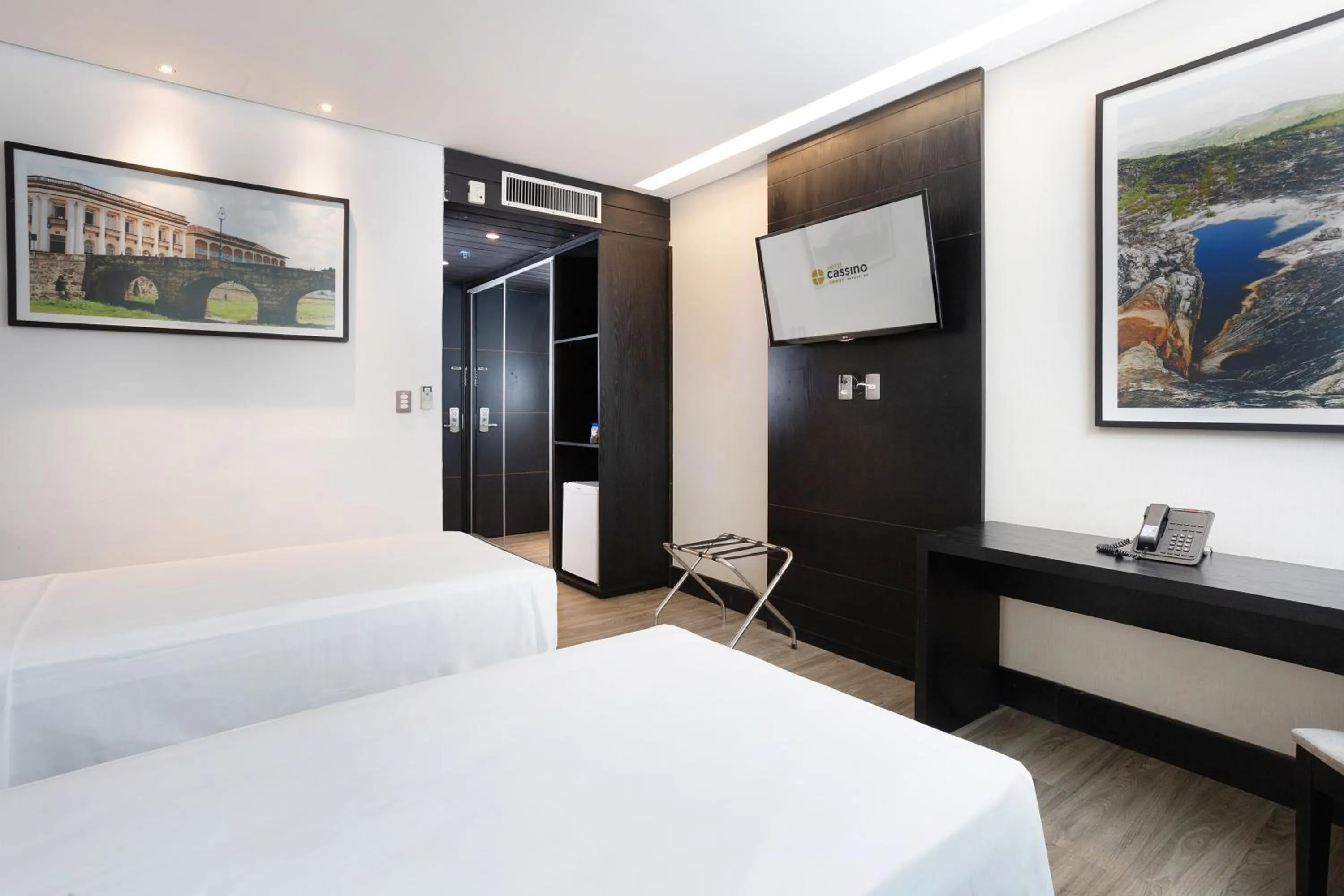 Bedroom, Bed in Cassino Tower Savassi - Próximo a FIEMG