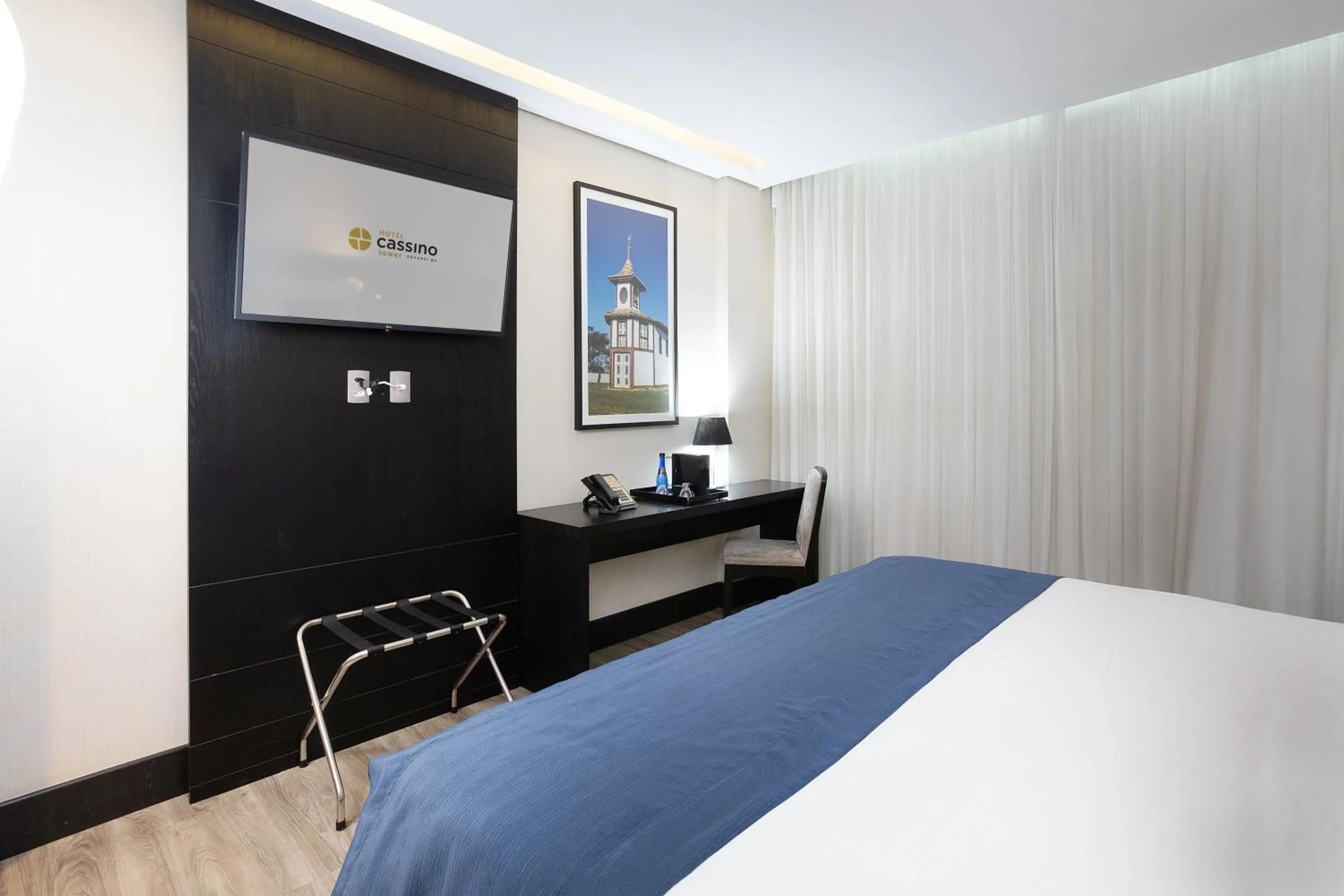 Bedroom, Bed in Cassino Tower Savassi - Próximo a FIEMG