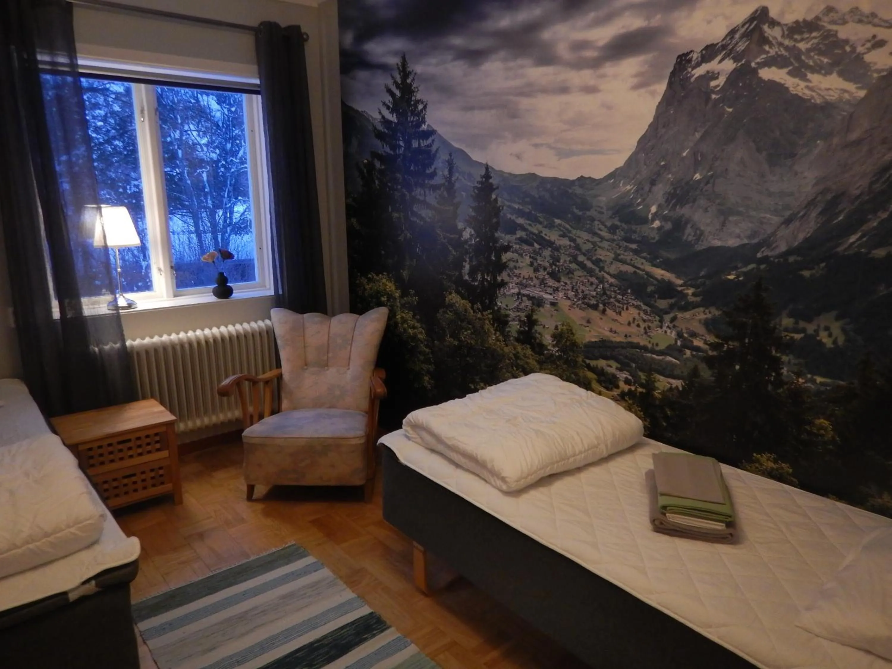 Photo of the whole room, Bed in Jokkmokks Vandrarhem Åsgård