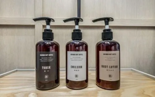 Bed in Brown Dot Hotel Sajik Baseball Stadium