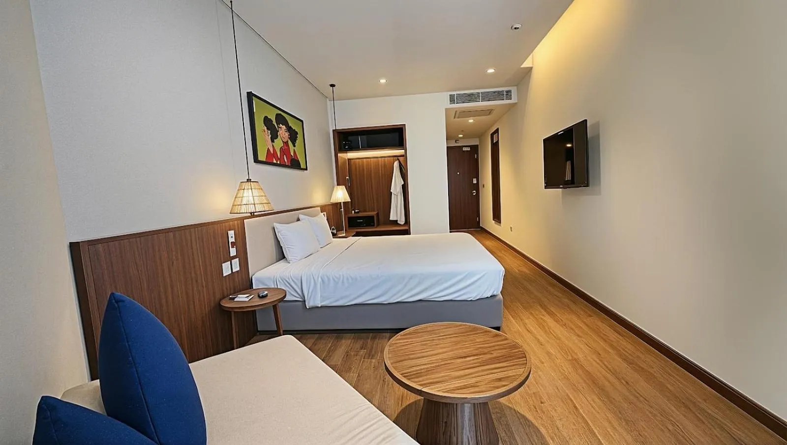 air conditioner, Bed in Apec Luxe Escape Sunset Resort