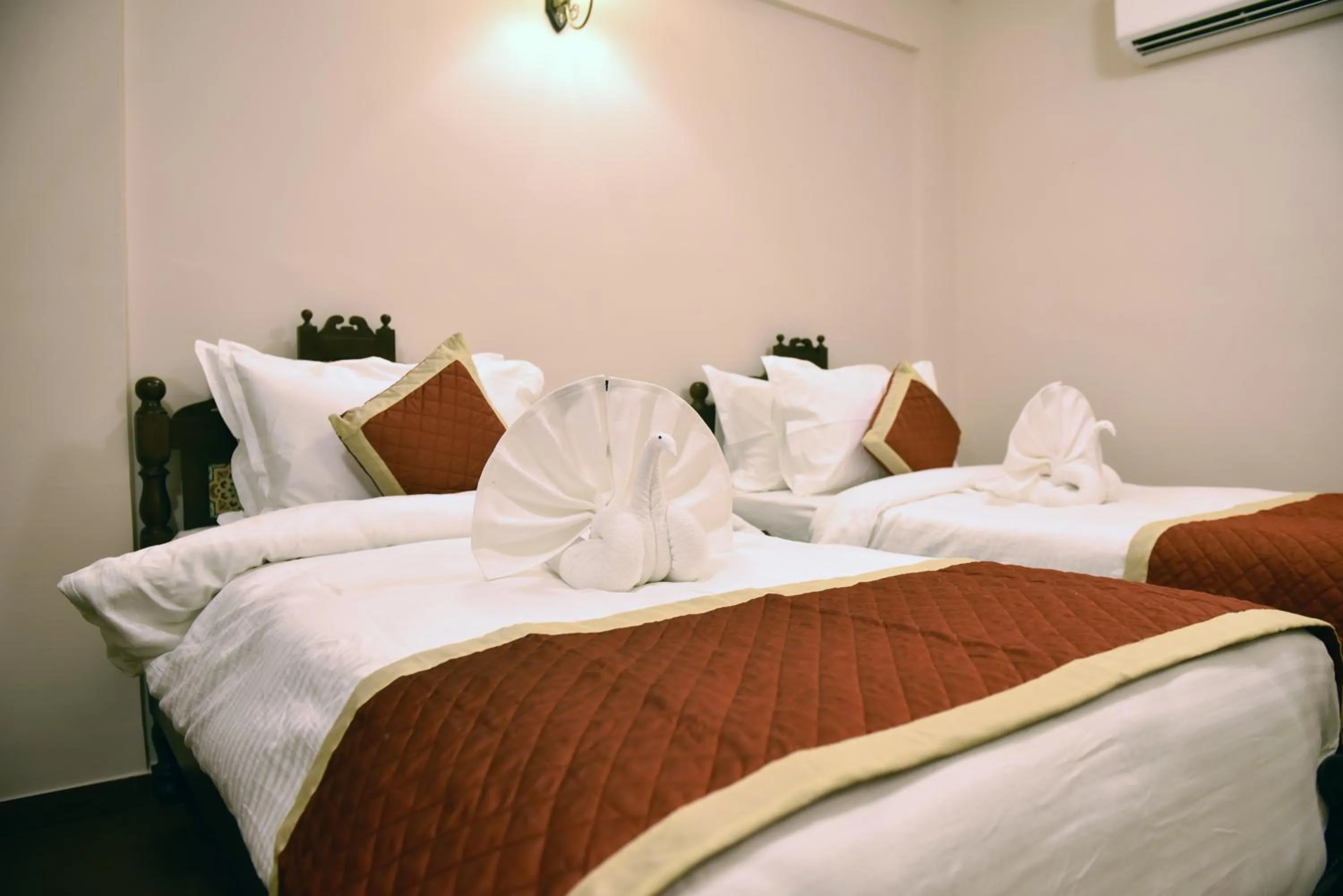 Photo of the whole room, Bed in Hotel Chandra Raj Mahal