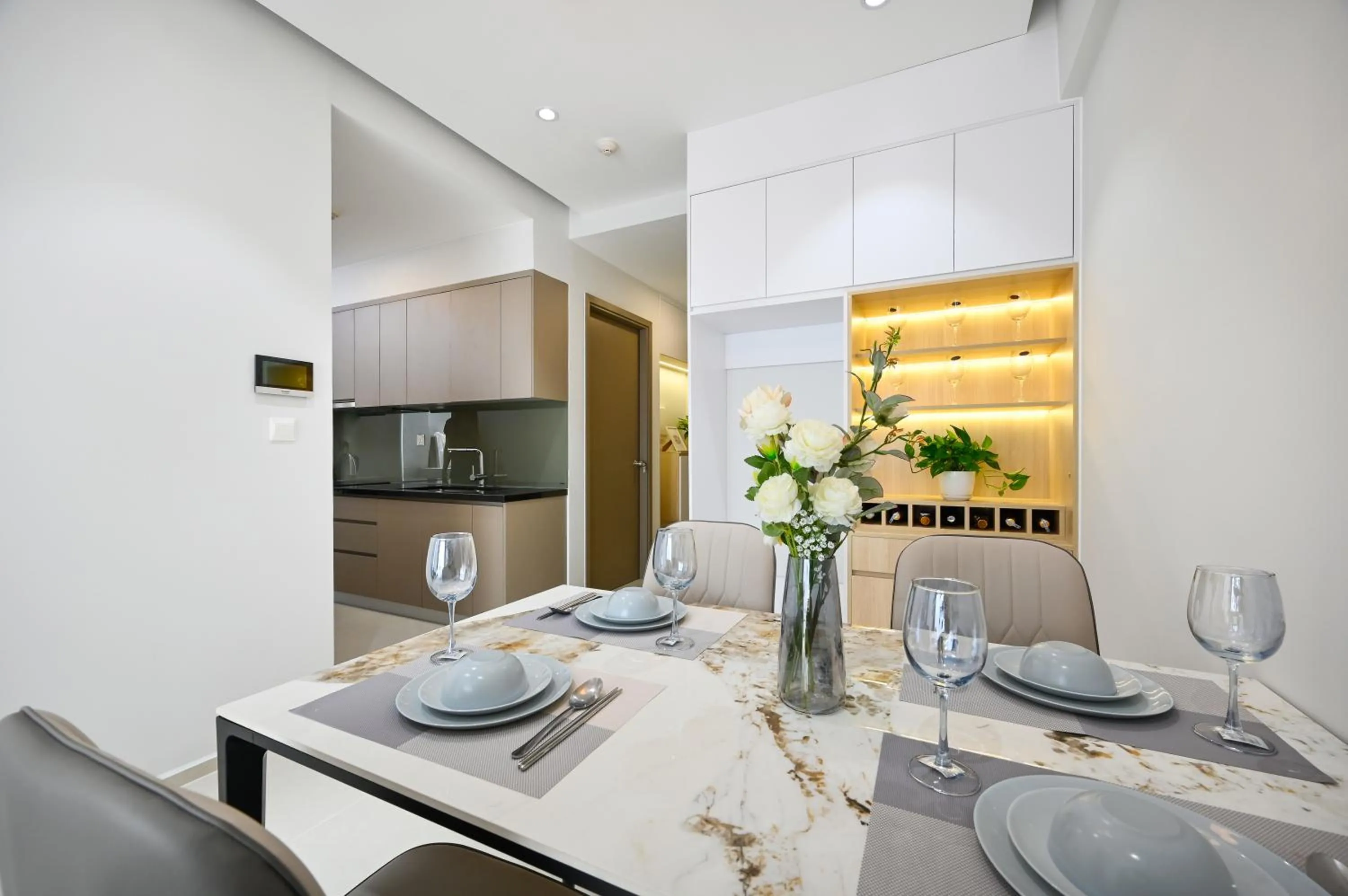 Kitchen or kitchenette in Căn hộ Westgate- 2N House