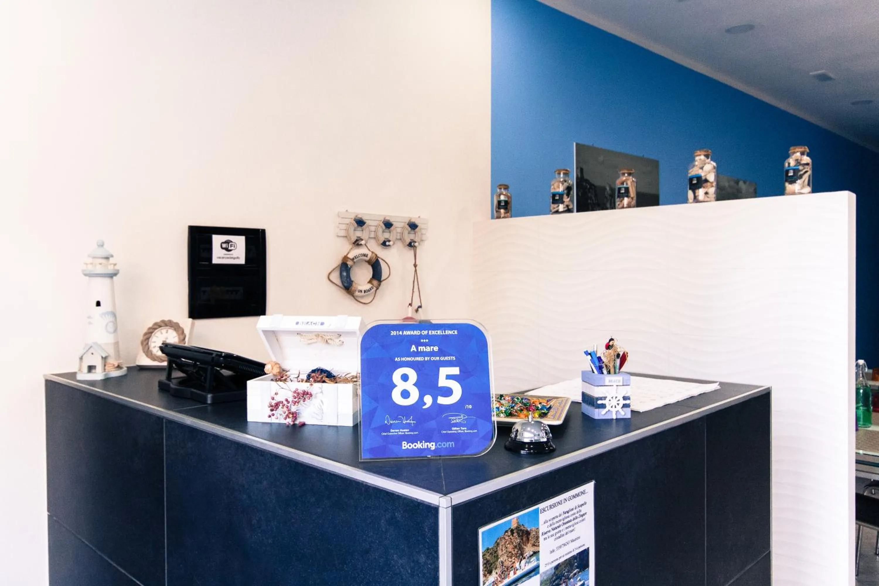 Lobby or reception in B&B A Mare