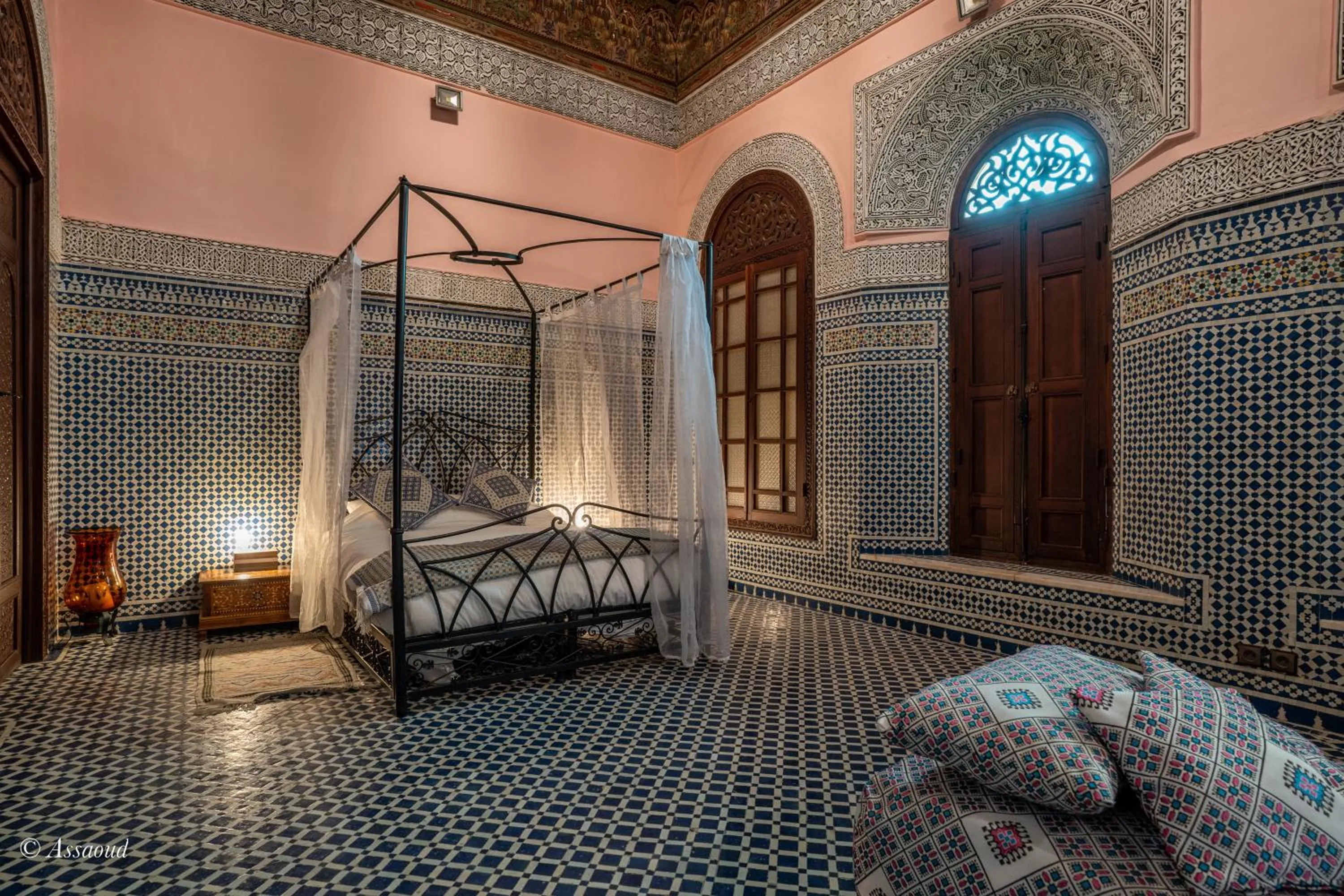 Bedroom, Bed in Riad Fes Palacete