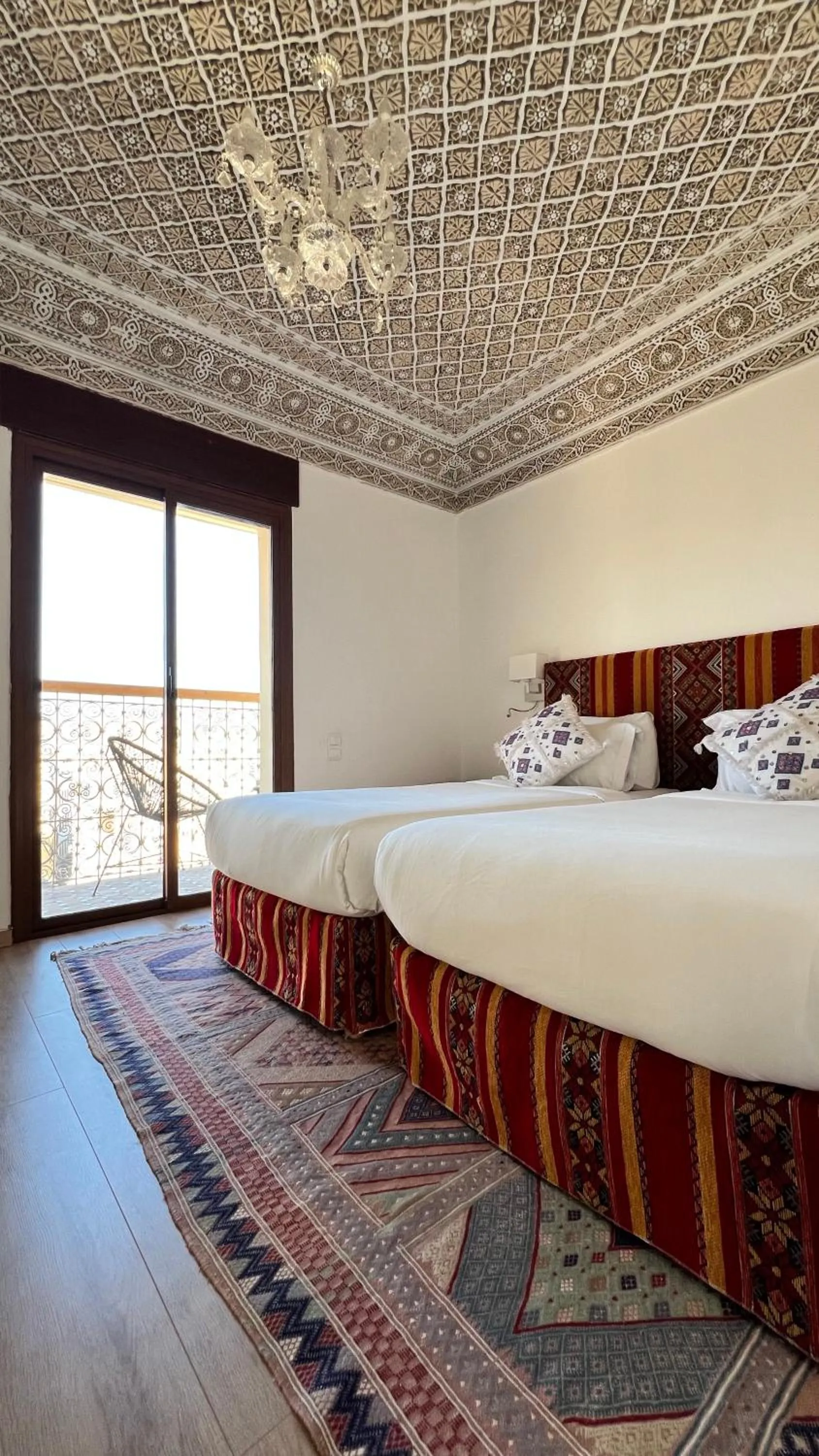 Bed in Riad Fes Palacete