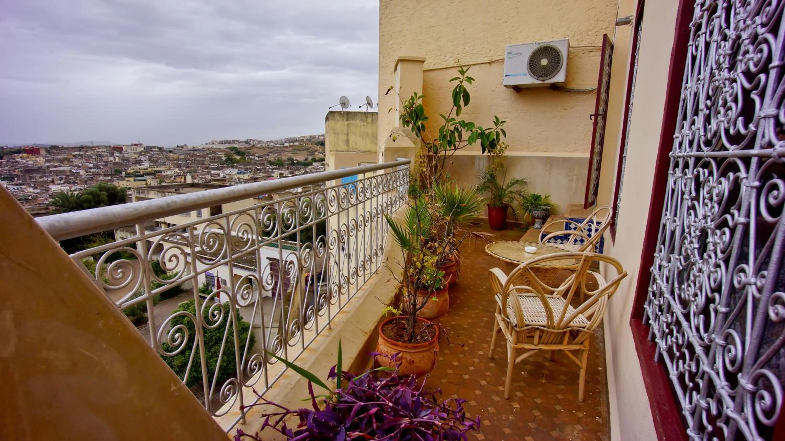 Balcony/Terrace in Riad Fes Palacete
