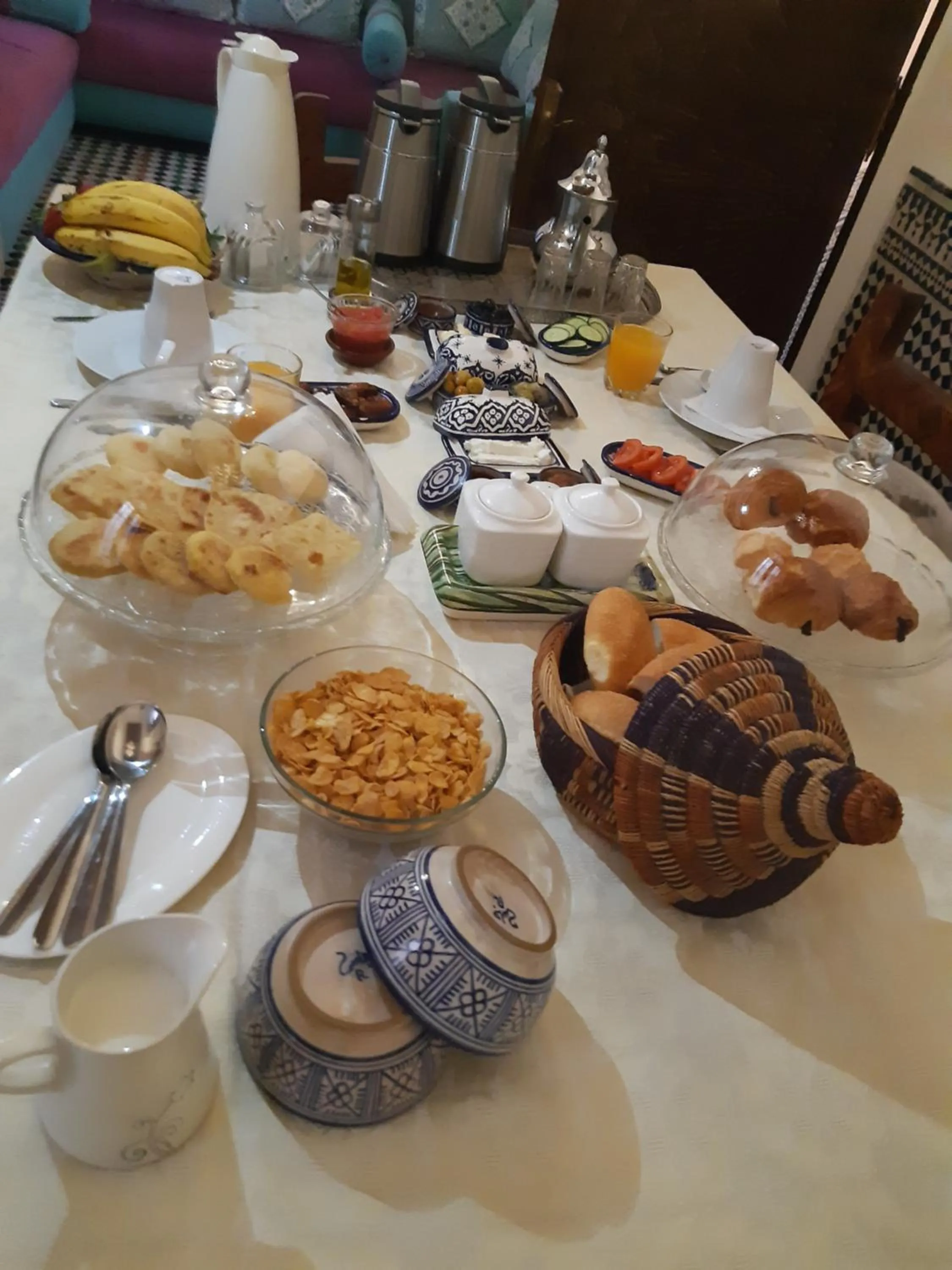 Food and drinks in Riad Fes Palacete