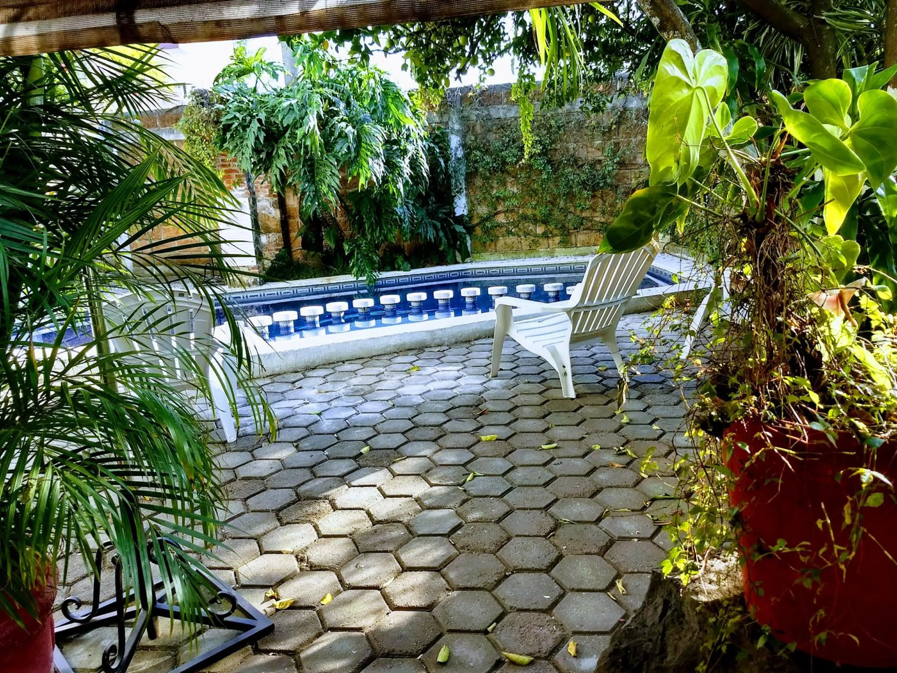 Swimming pool in Posada Cuallicochi