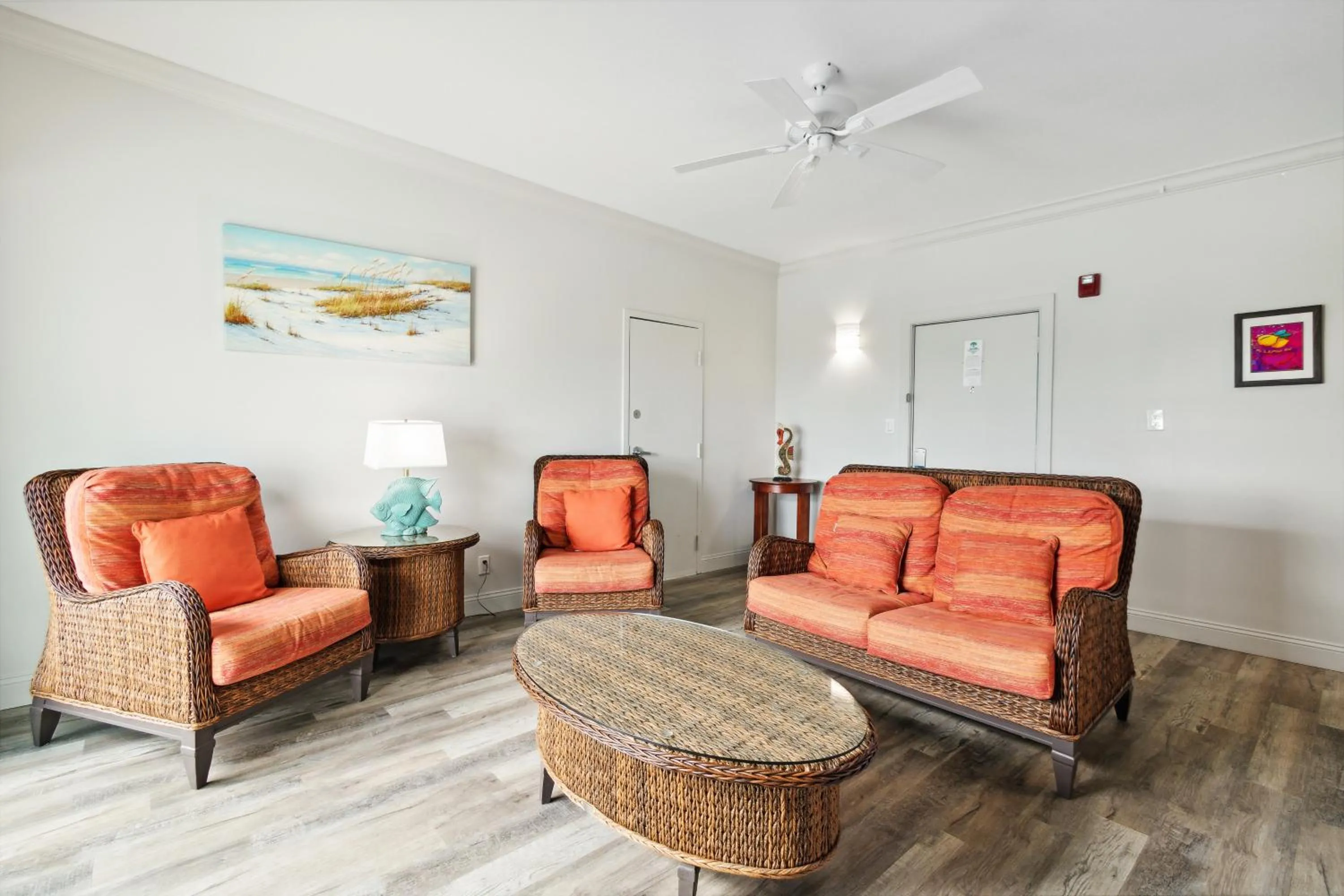 Living room in Seahorse Oceanfront Inn