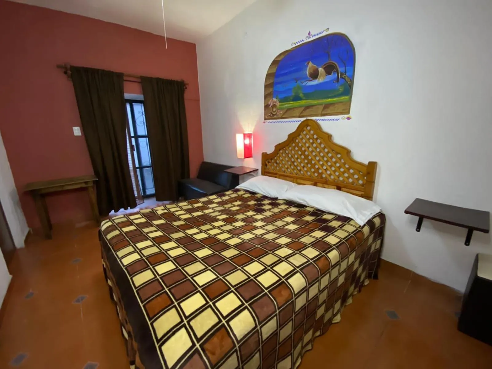 Bed in Posada Temazcal Santo Domingo