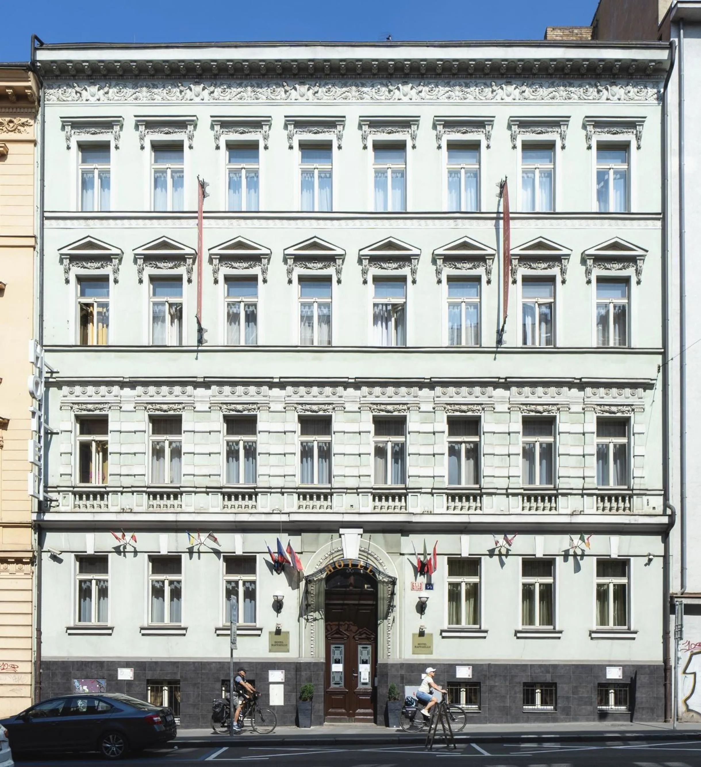 Property building in Hotel Raffaello Prague