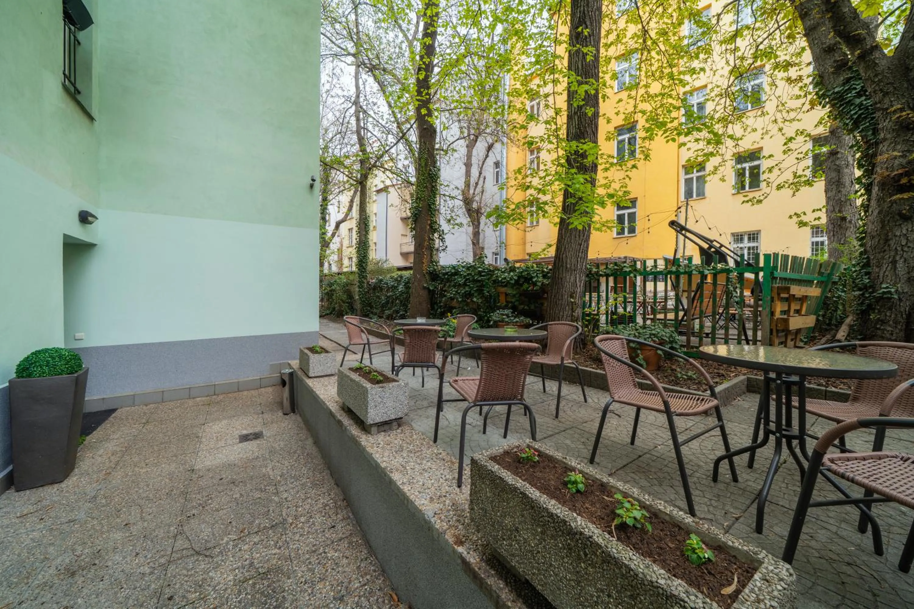 Garden in Hotel Raffaello Prague