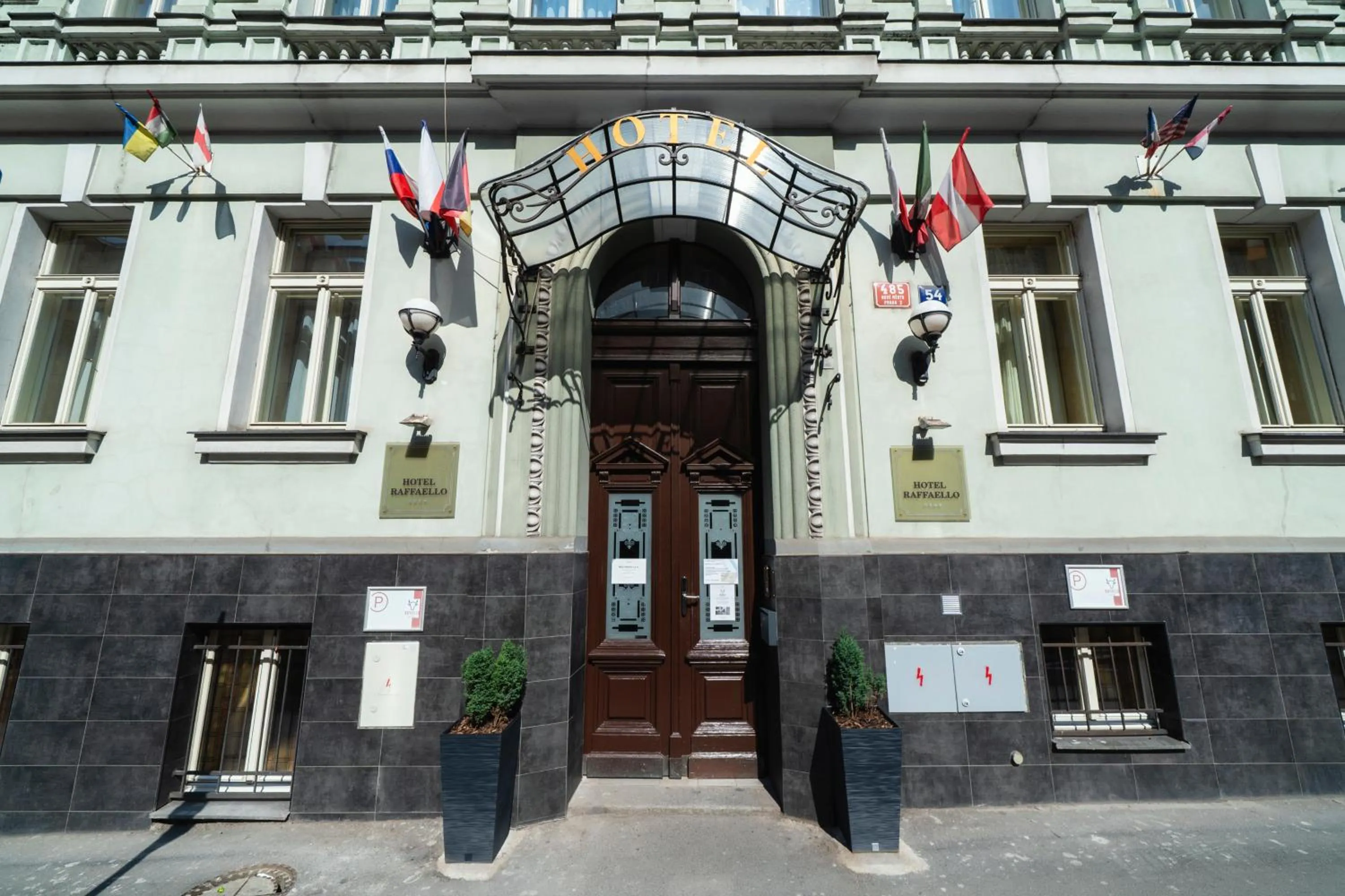 Property building in Hotel Raffaello Prague