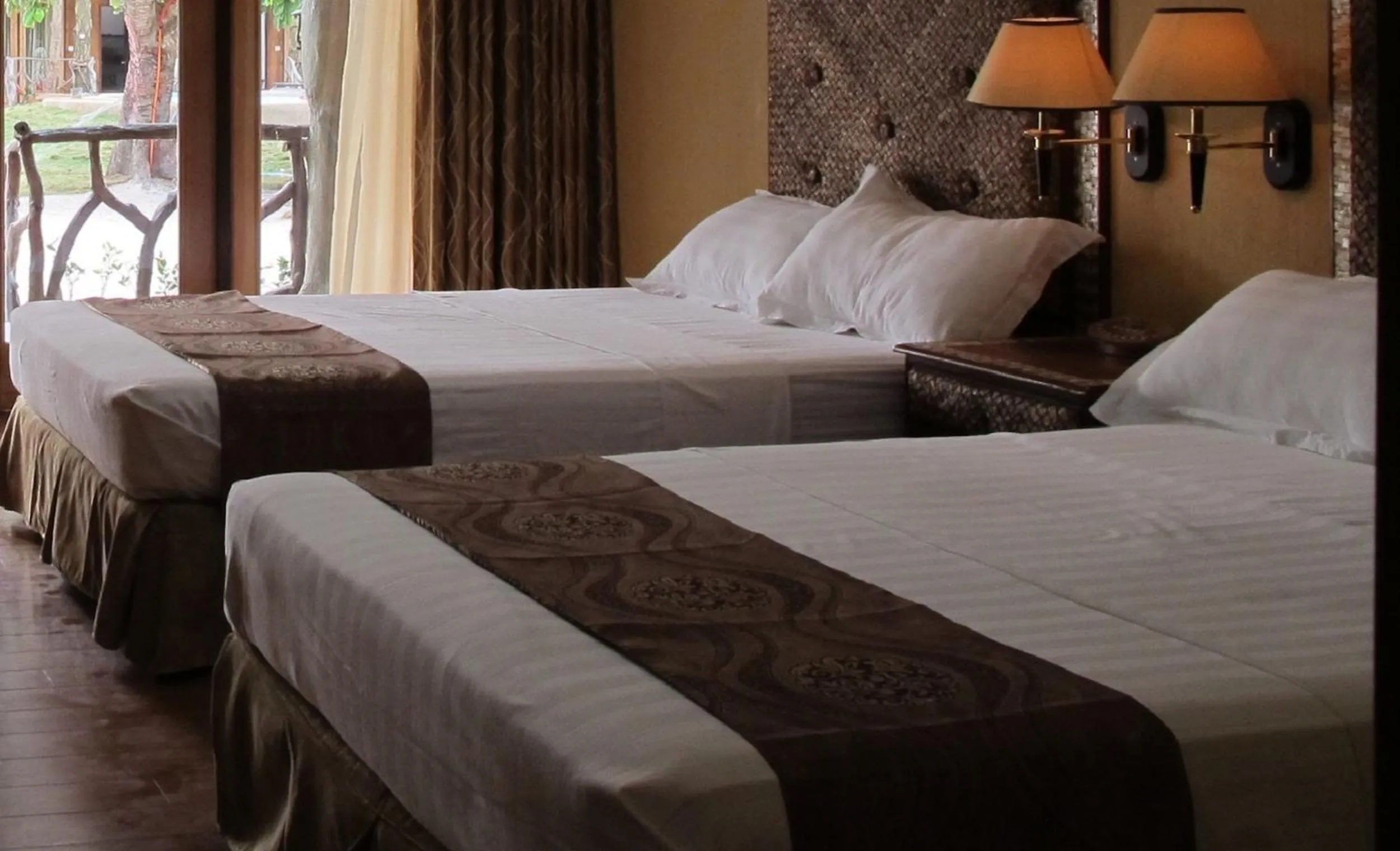 Bed in Malapascua Legend Water Sports and Resort