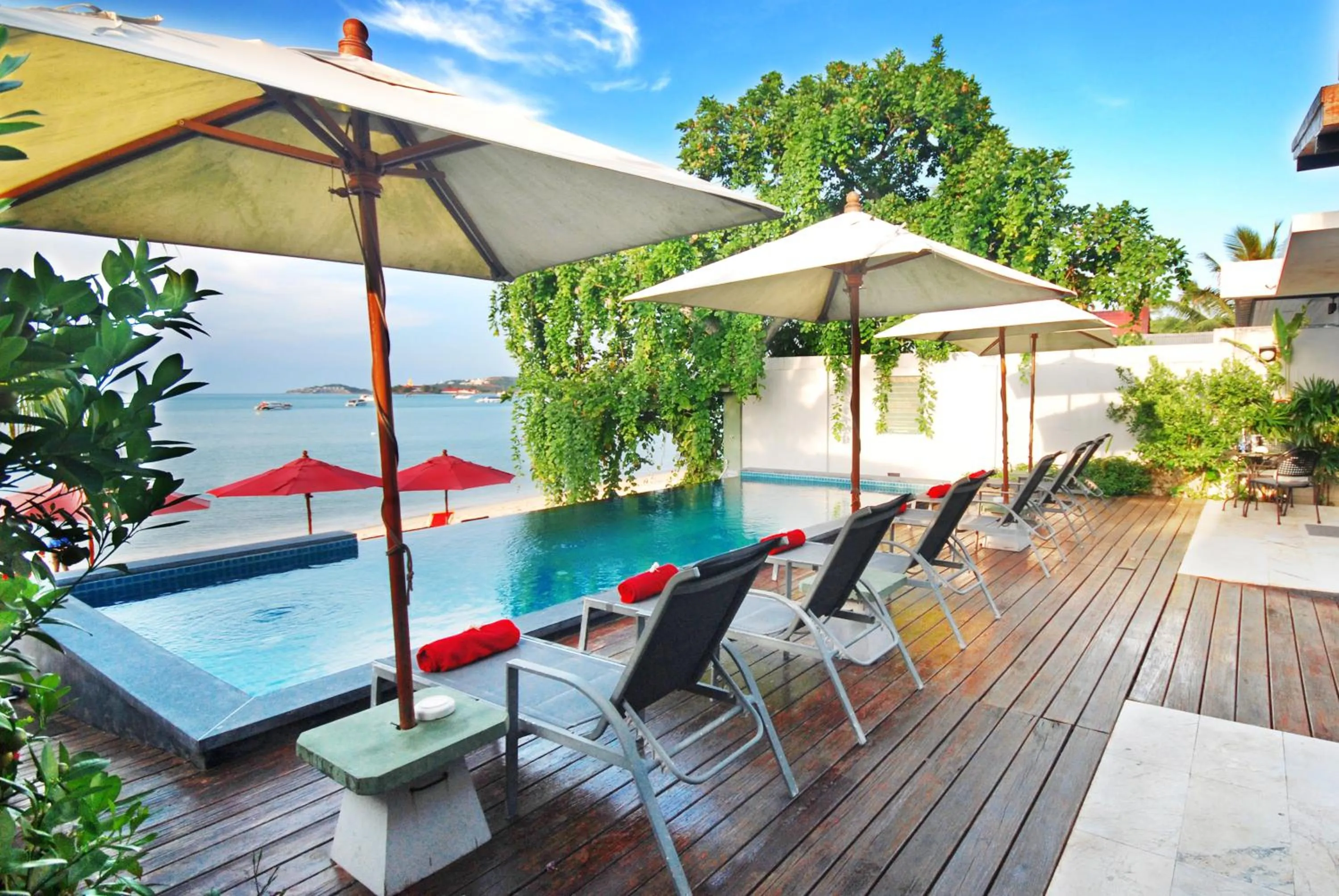 Pool view in Villa Labaron