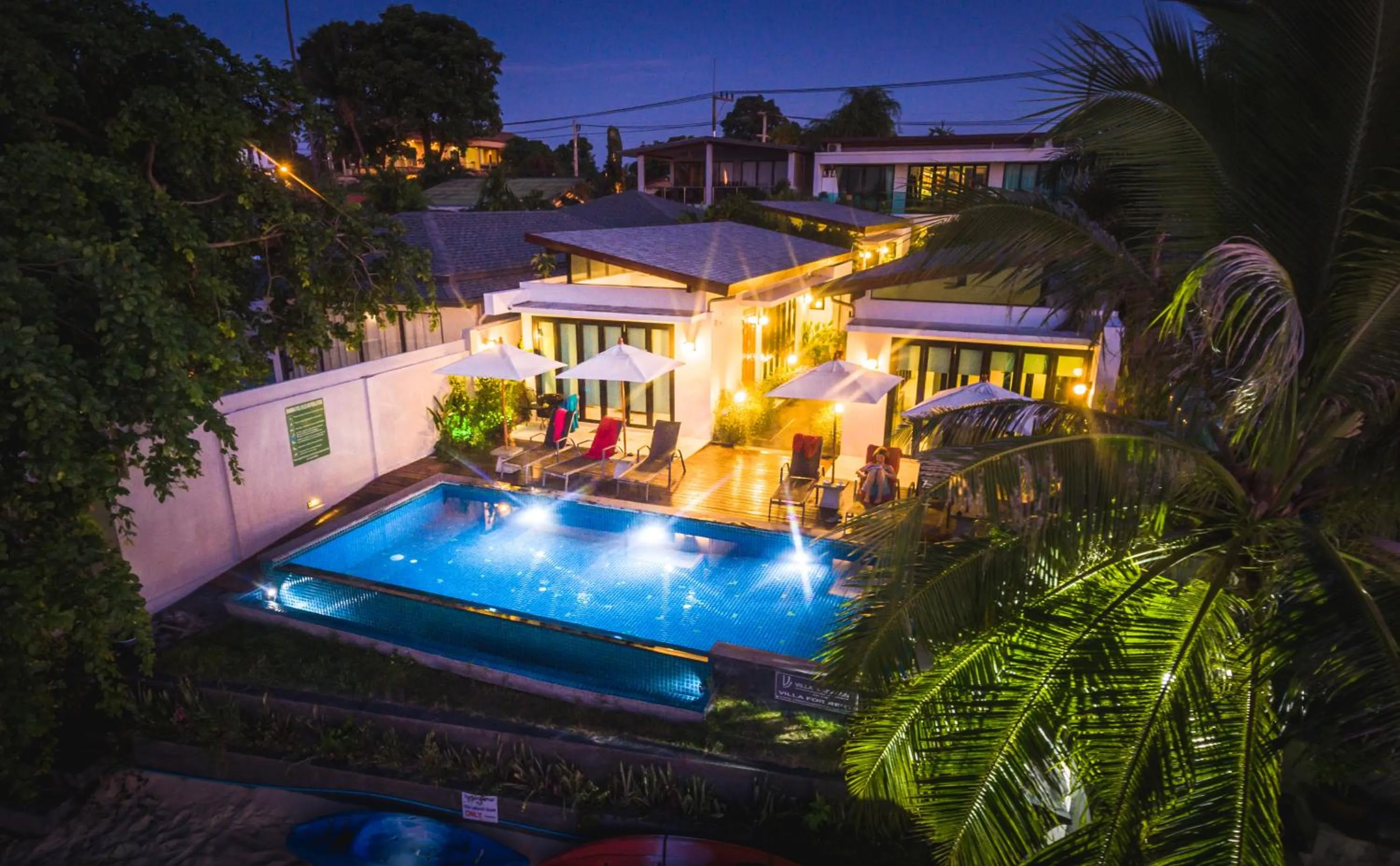 Pool view in Villa Labaron