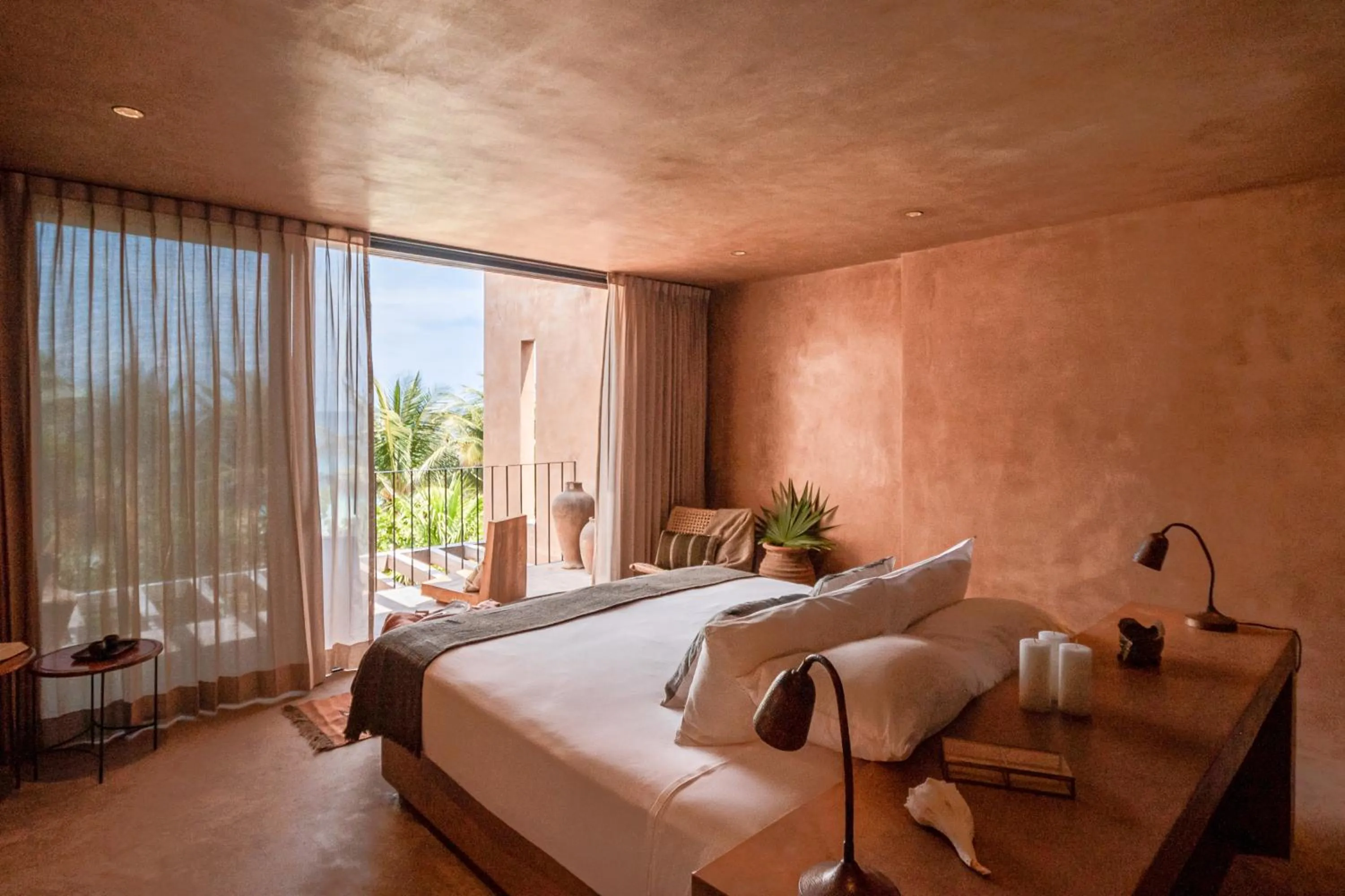 Bed in Xela Tulum, a Member of Design Hotels