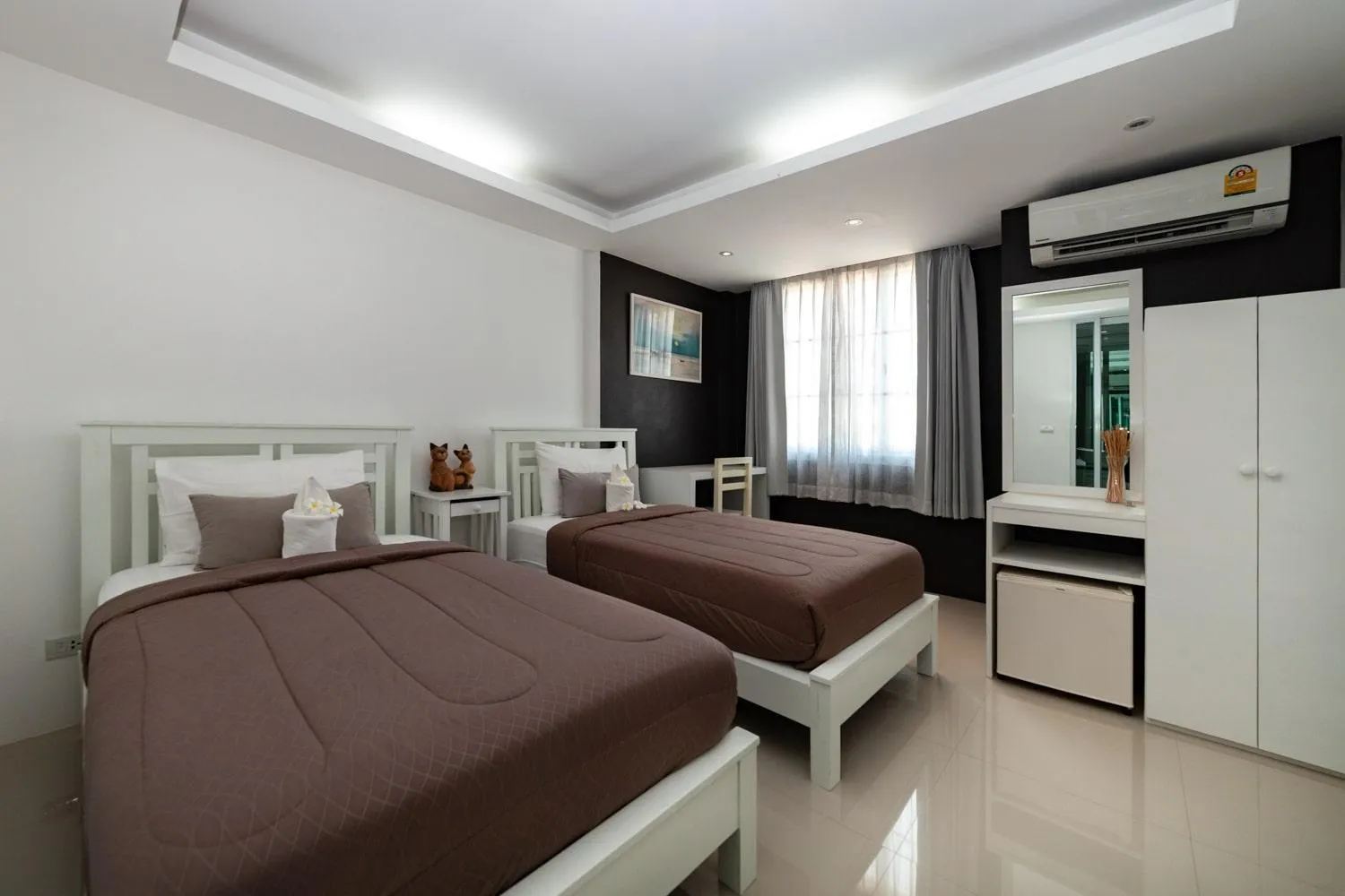 TV and multimedia, Bed in Baanpoon Apartment