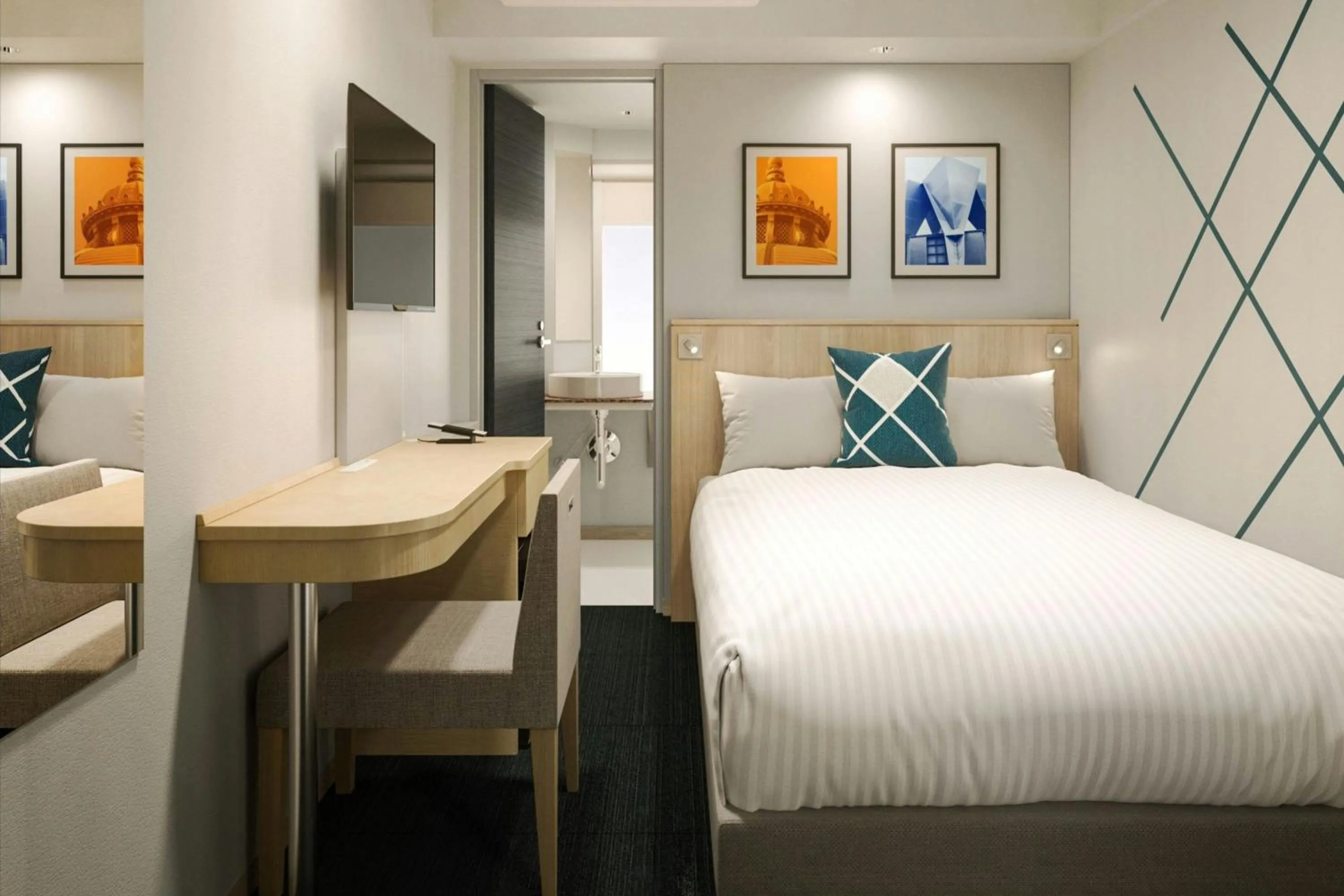 Photo of the whole room, Bed in Four Points Flex by Sheraton Tokyo Ueno