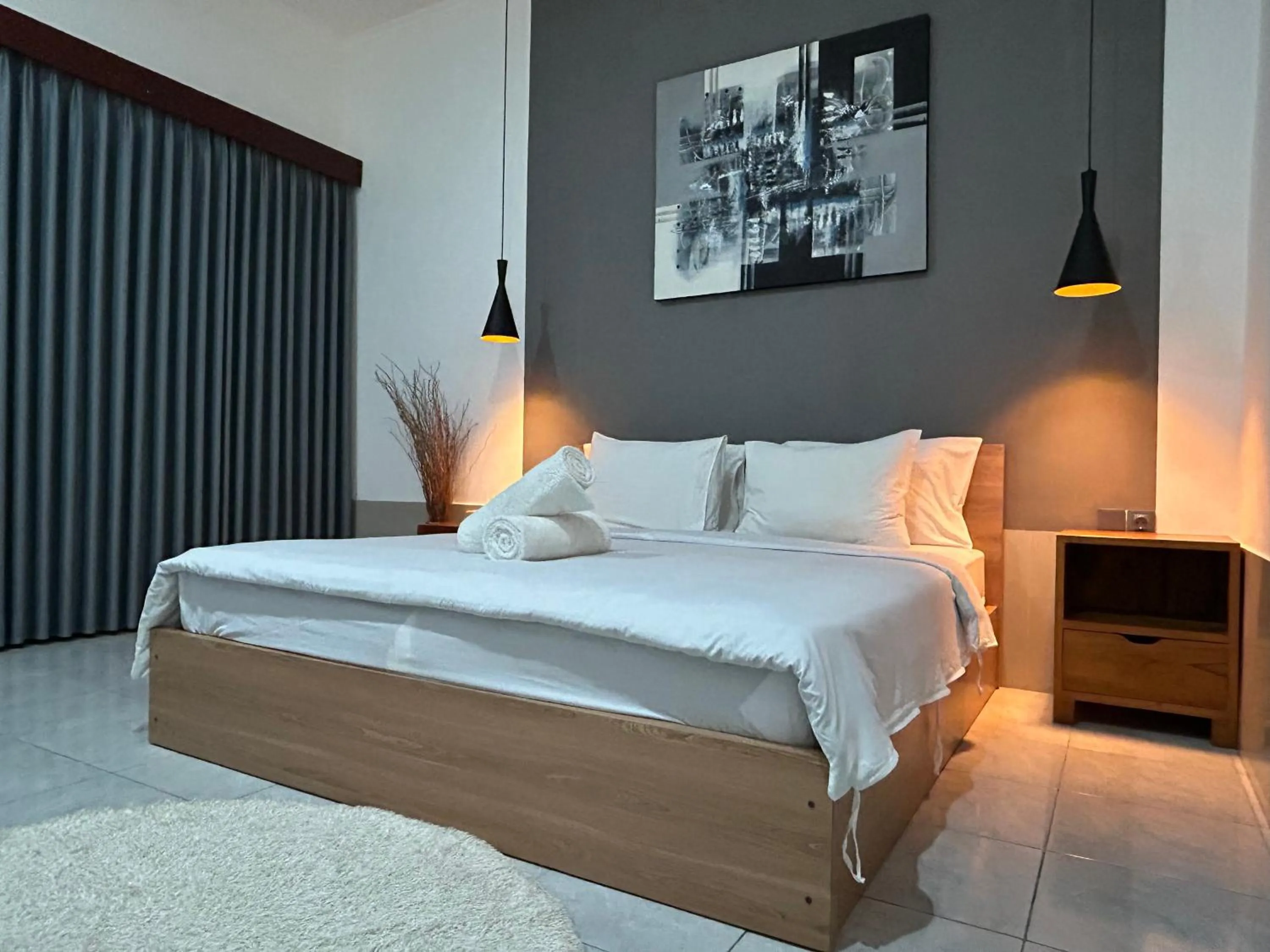 Bed in Sayang Bungalows