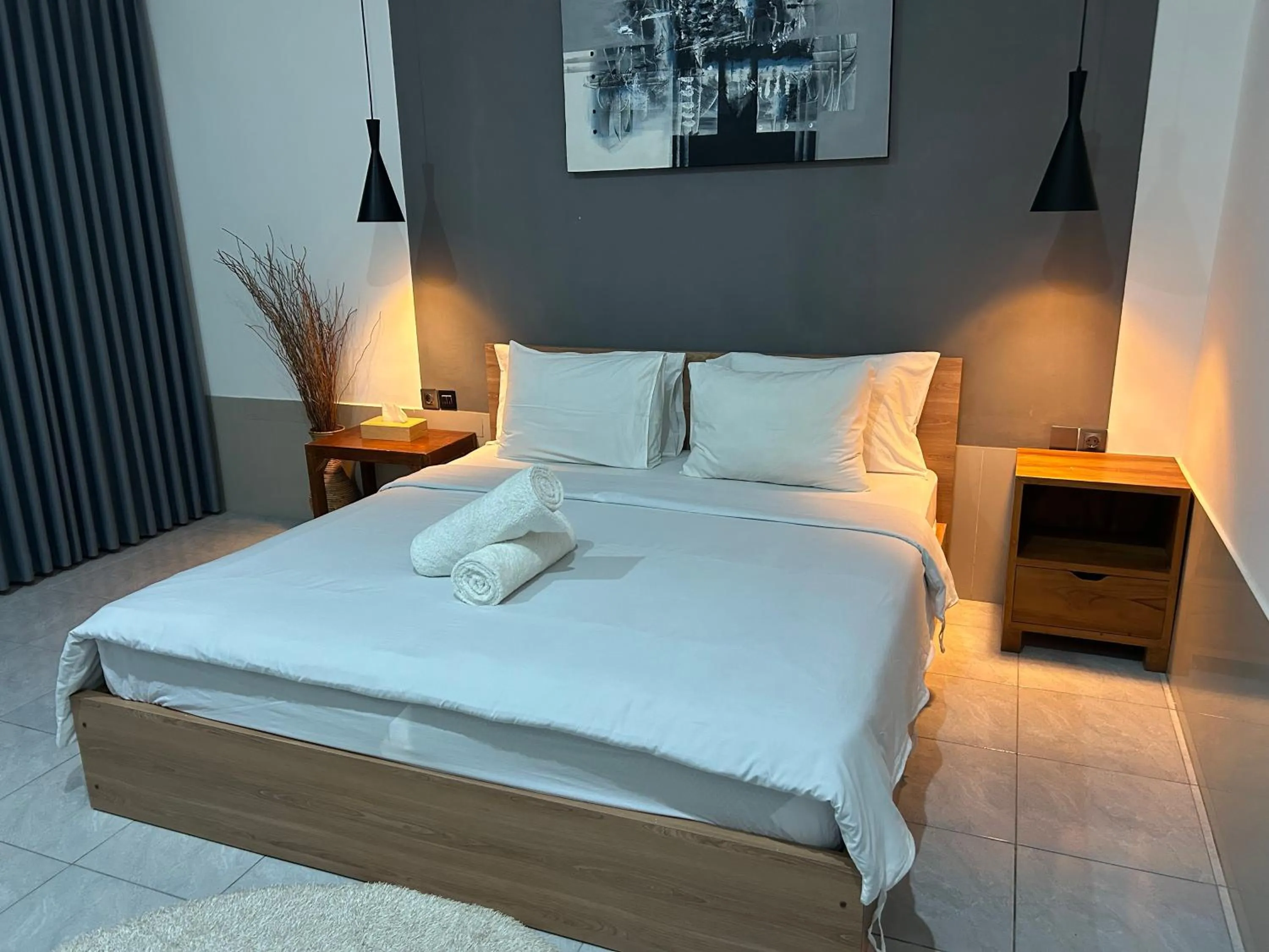 Bed in Sayang Bungalows