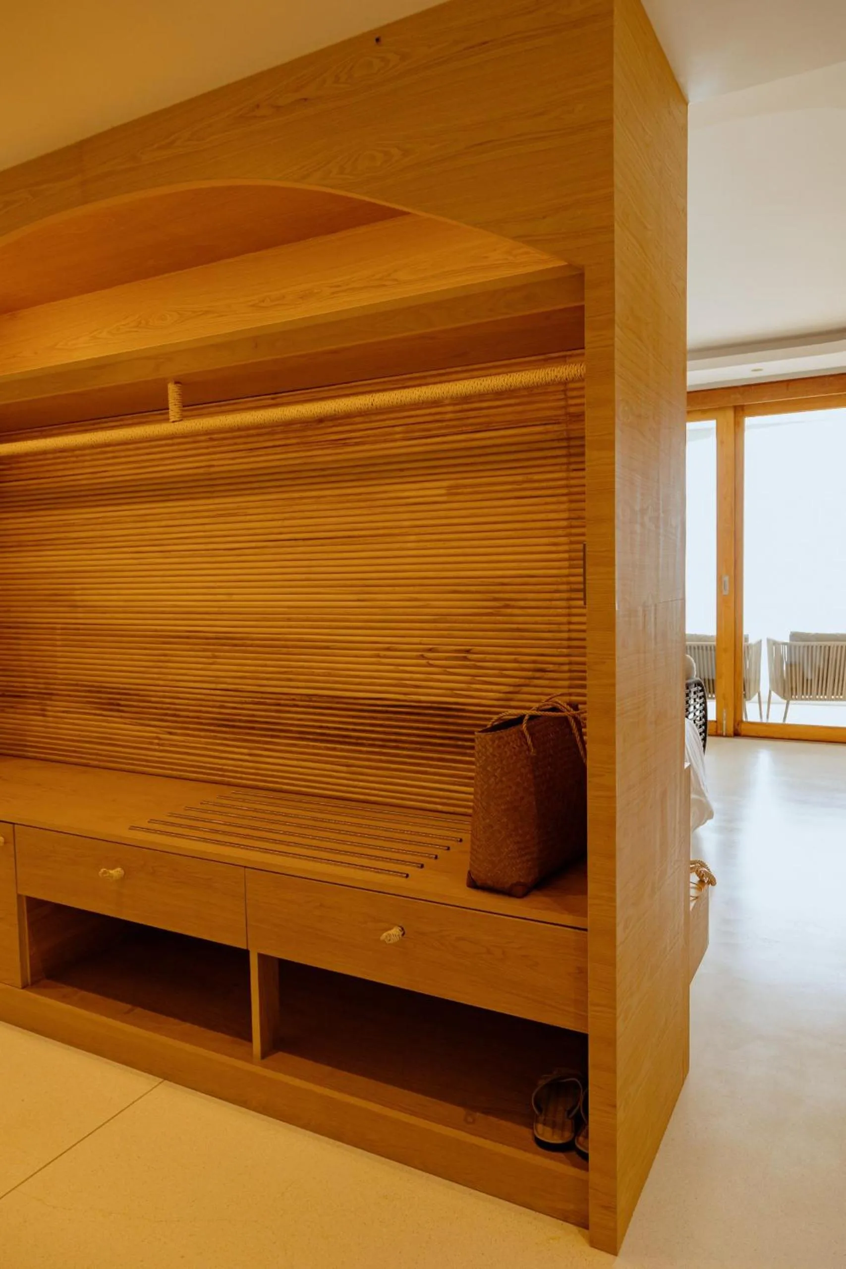 wardrobe in Elite Atoll Beachfront Hotel