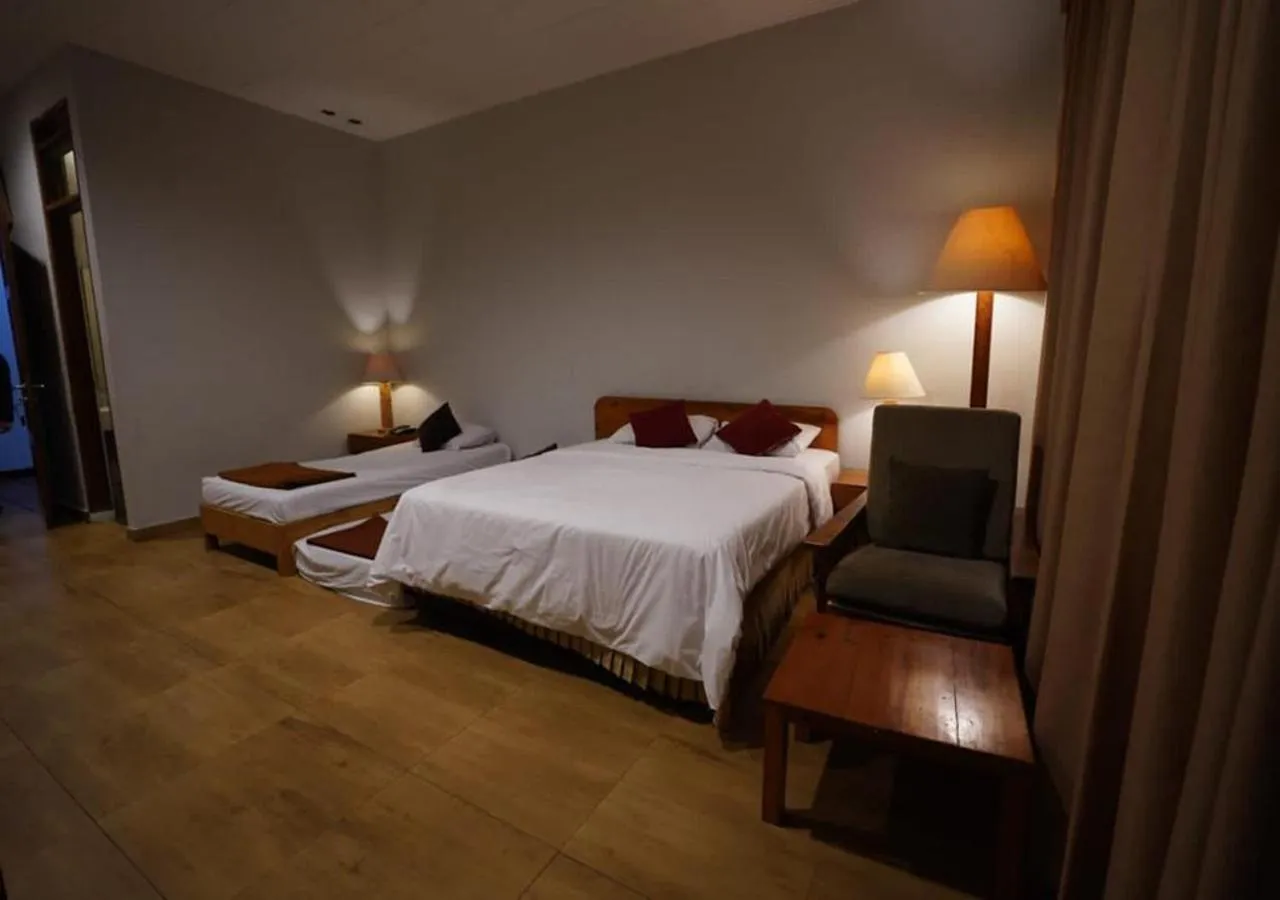 Bed in Hotel Grand Panorama Lembang