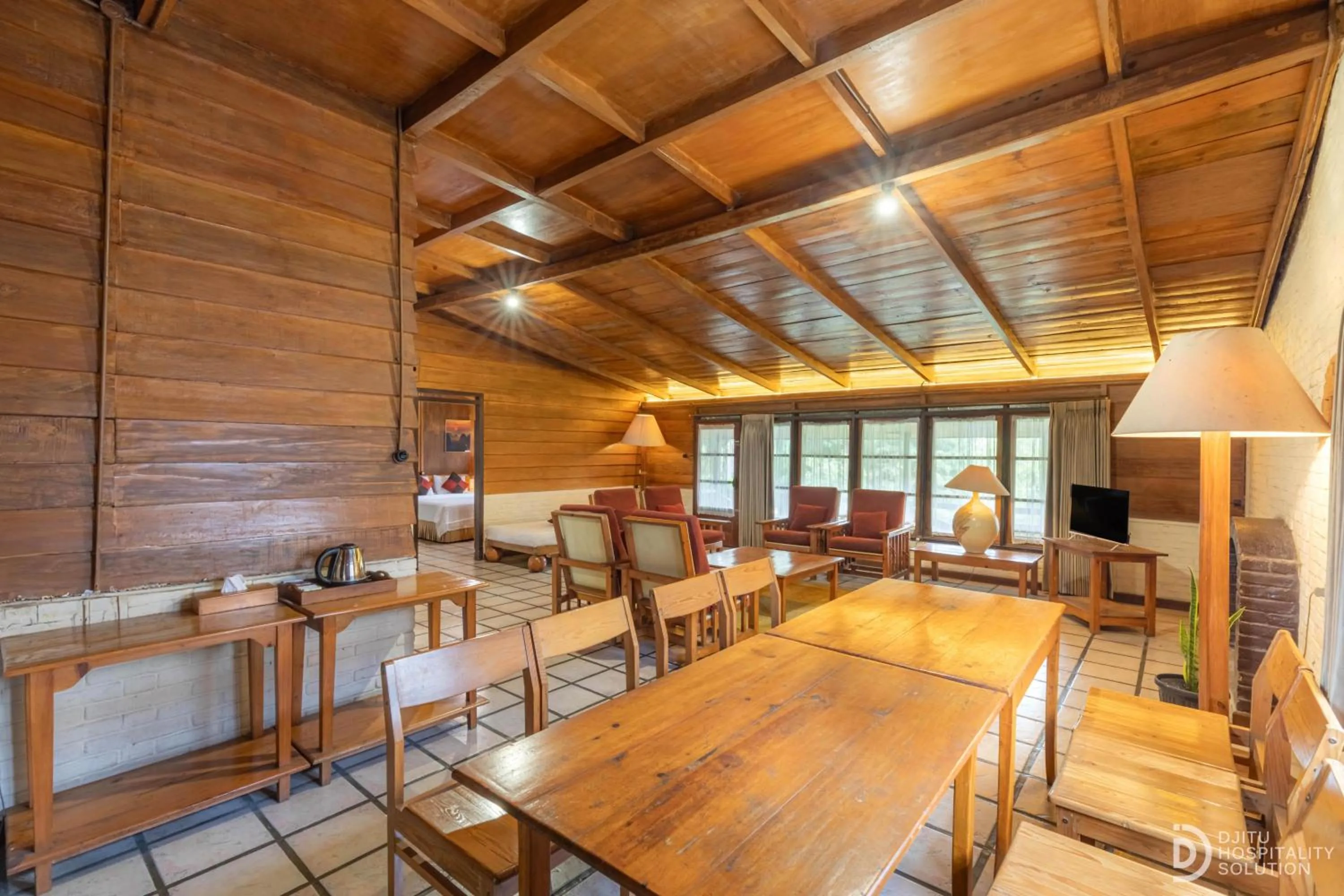 Seating area in Hotel Grand Panorama Lembang