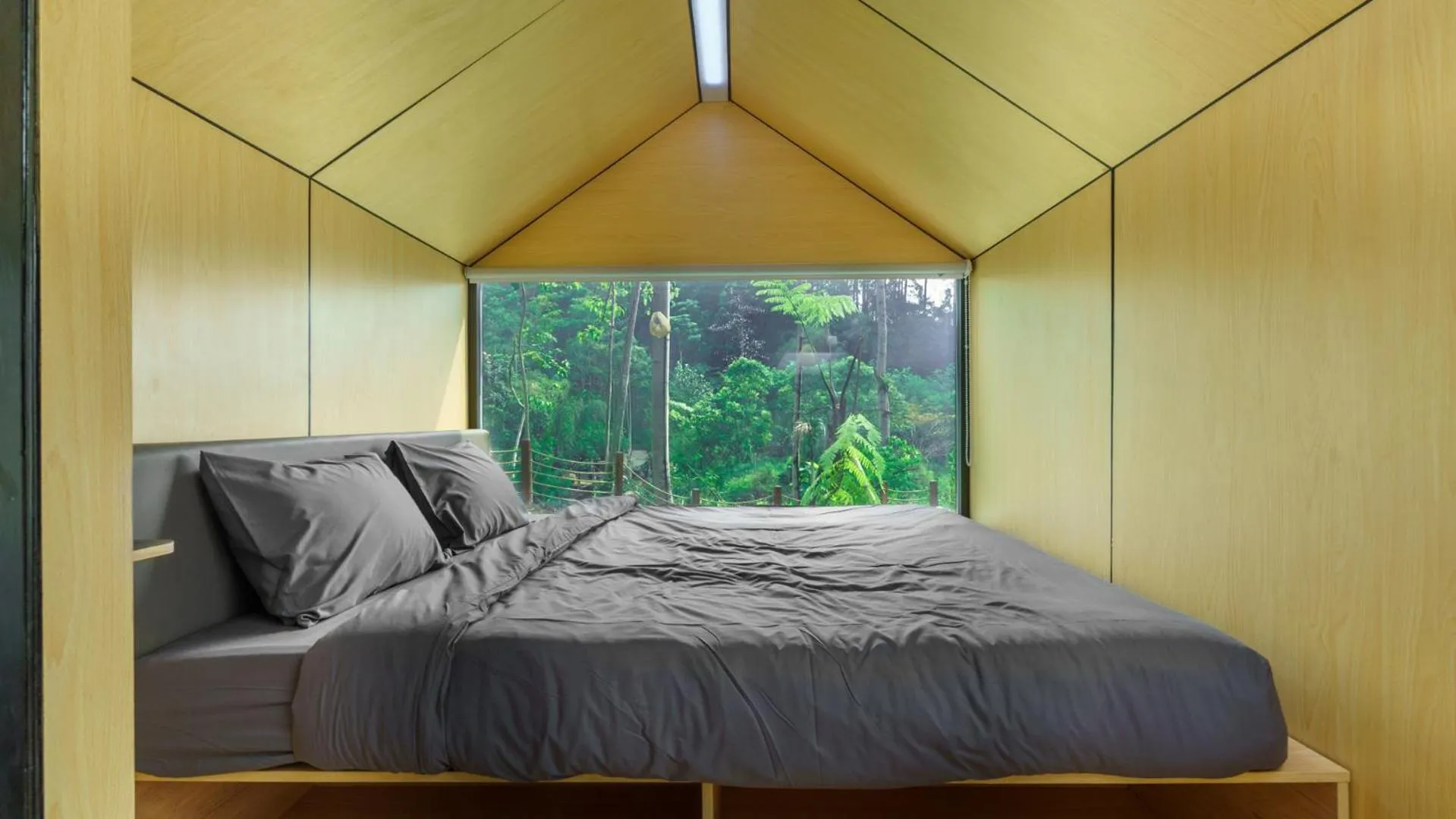 Bed in Bobocabin The Tavia, Puncak