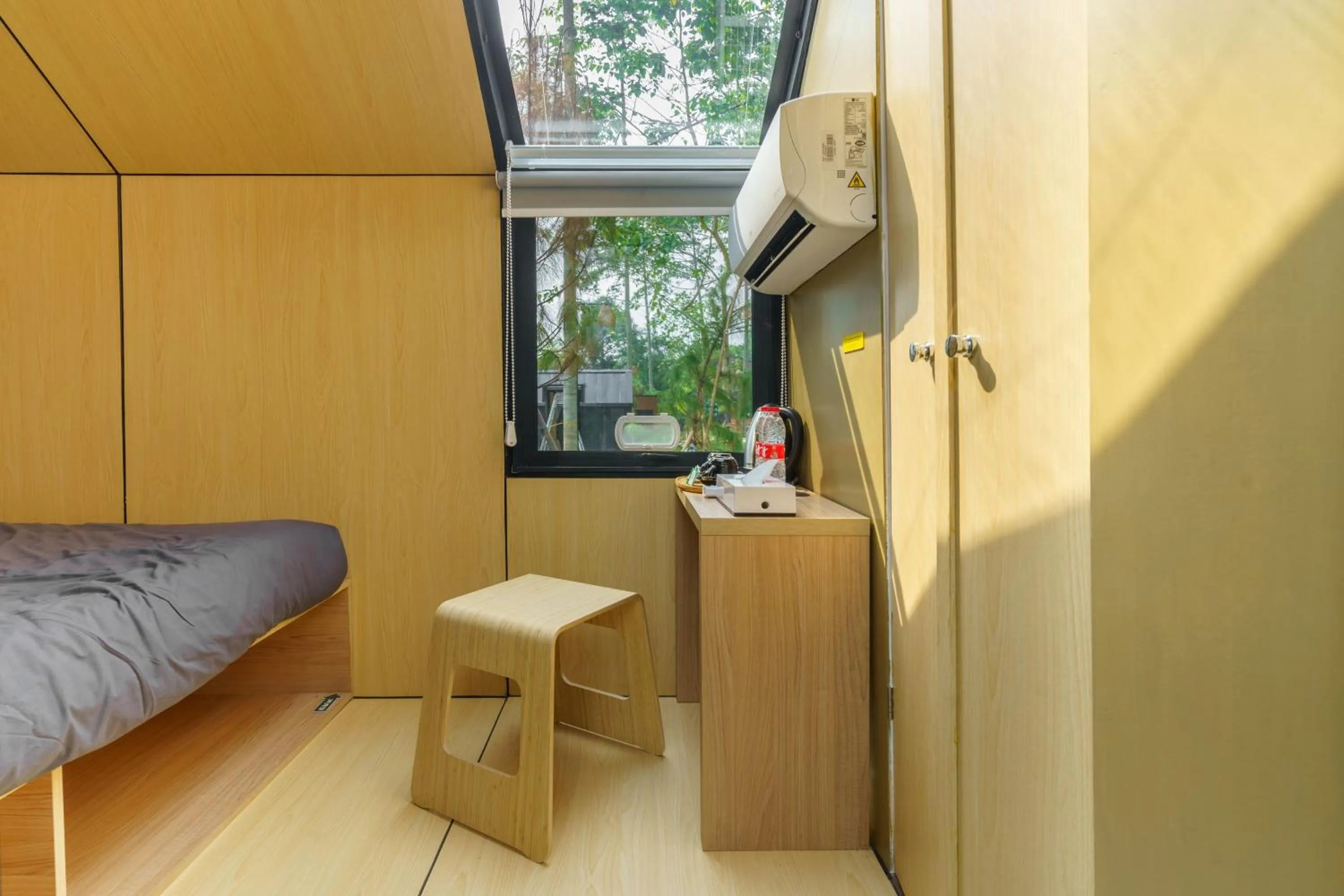 Bed in Bobocabin The Tavia, Puncak